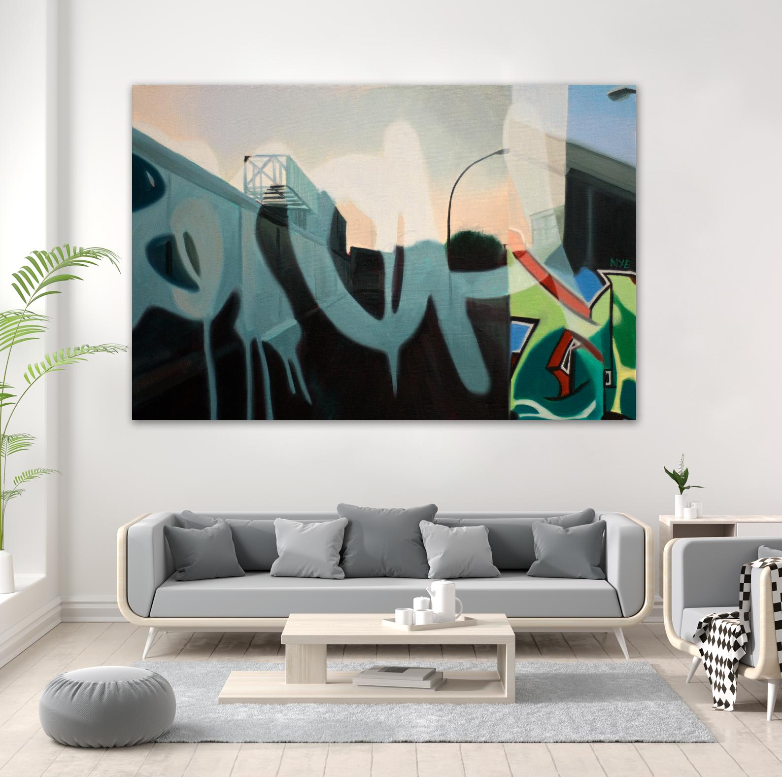 Insurgent Reminder by James Nye on GIANT ART - blue street art graffiti