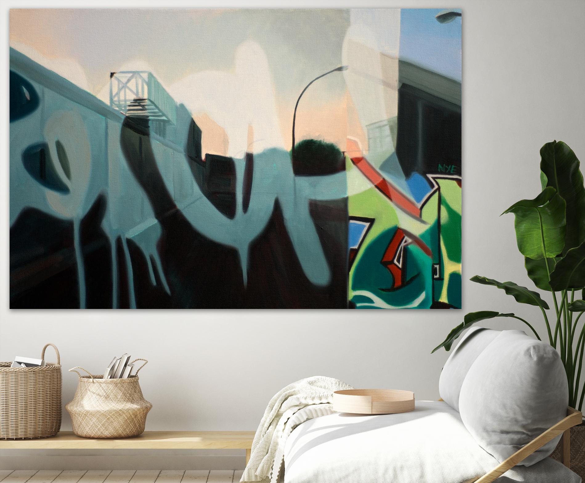 Insurgent Reminder by James Nye on GIANT ART - blue street art graffiti