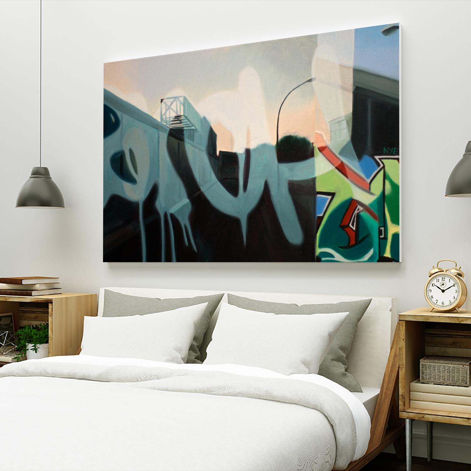 Insurgent Reminder by James Nye on GIANT ART - blue street art graffiti