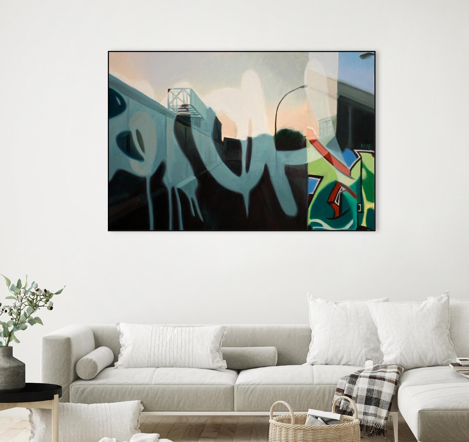 Insurgent Reminder by James Nye on GIANT ART - blue street art graffiti