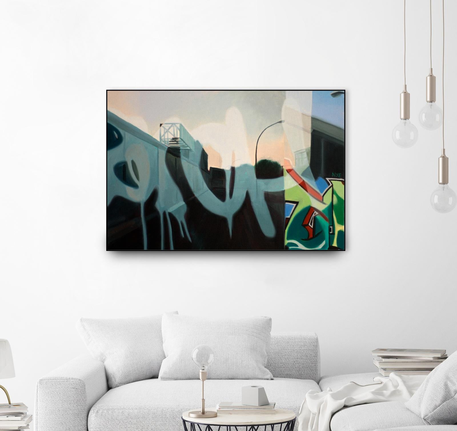 Insurgent Reminder by James Nye on GIANT ART - blue street art graffiti