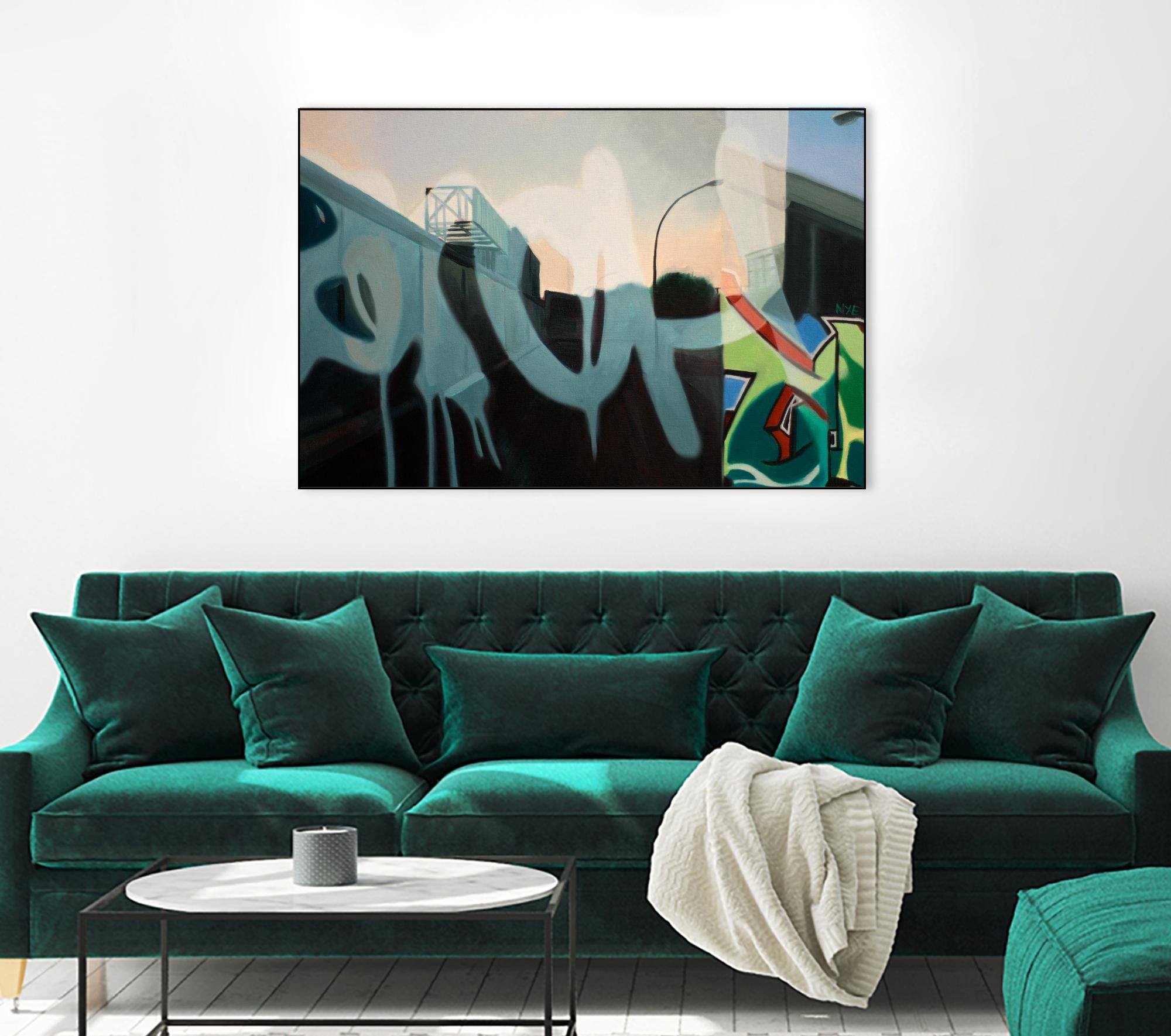 Insurgent Reminder by James Nye on GIANT ART - blue street art graffiti