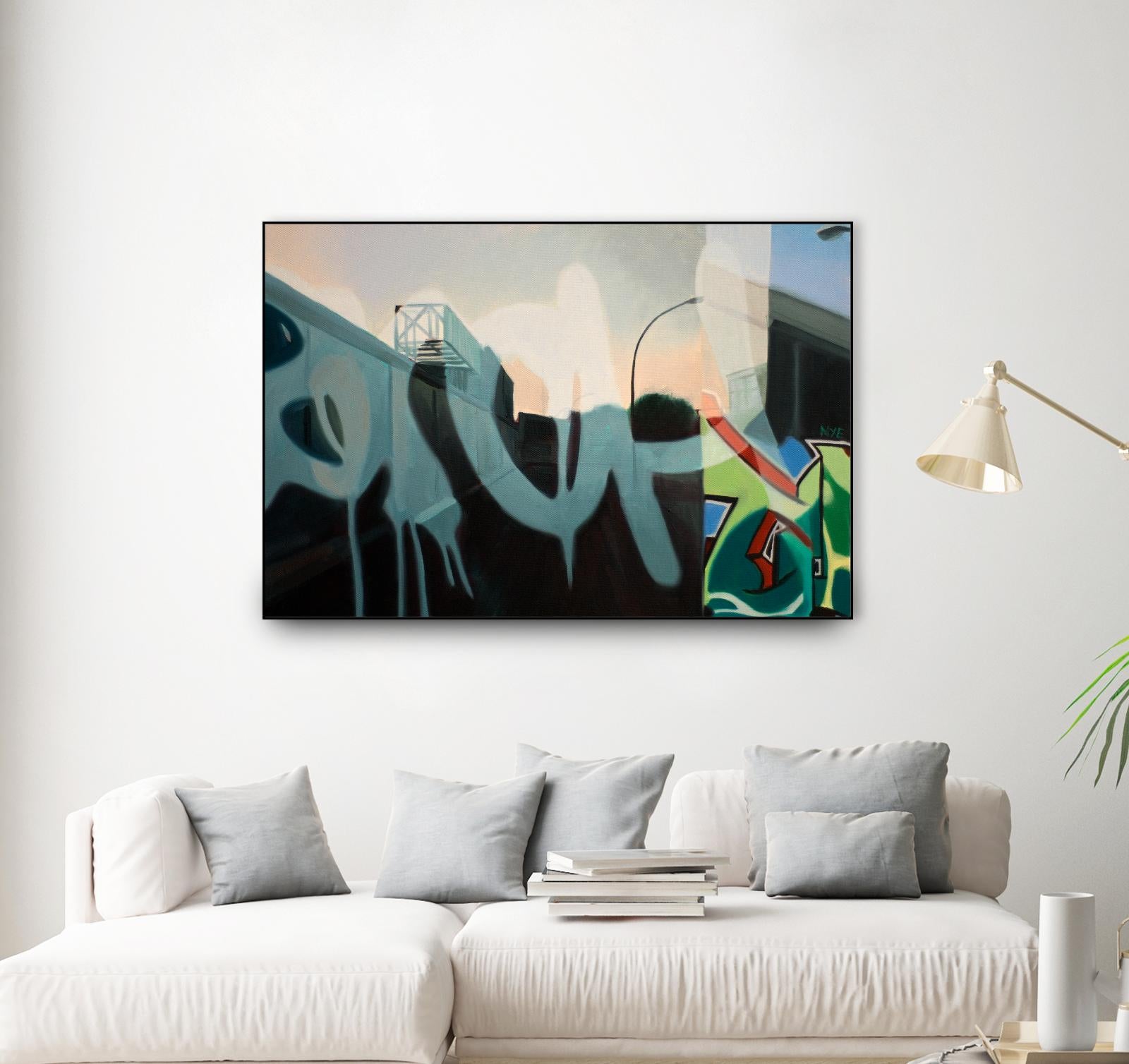 Insurgent Reminder by James Nye on GIANT ART - blue street art graffiti