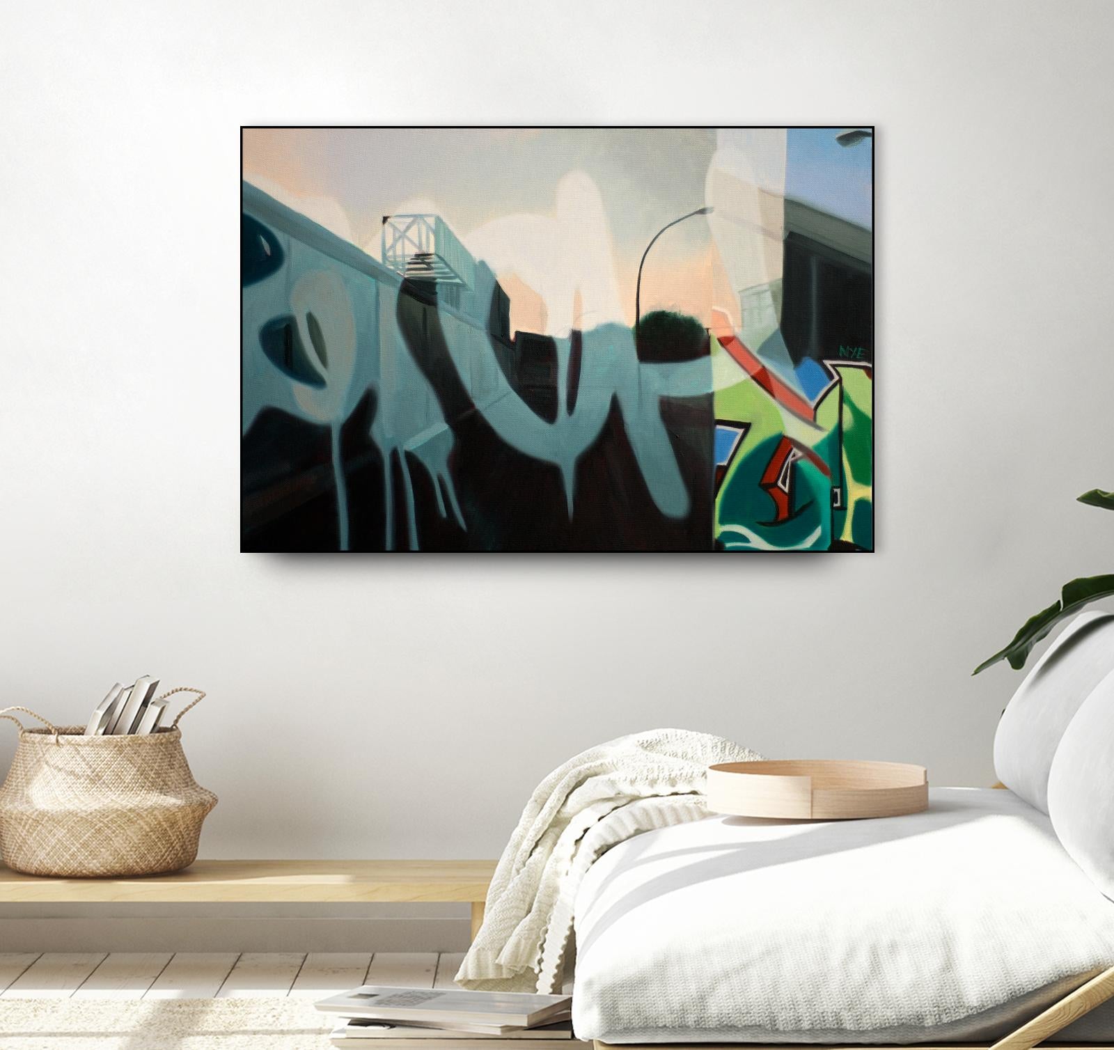 Insurgent Reminder by James Nye on GIANT ART - blue street art graffiti