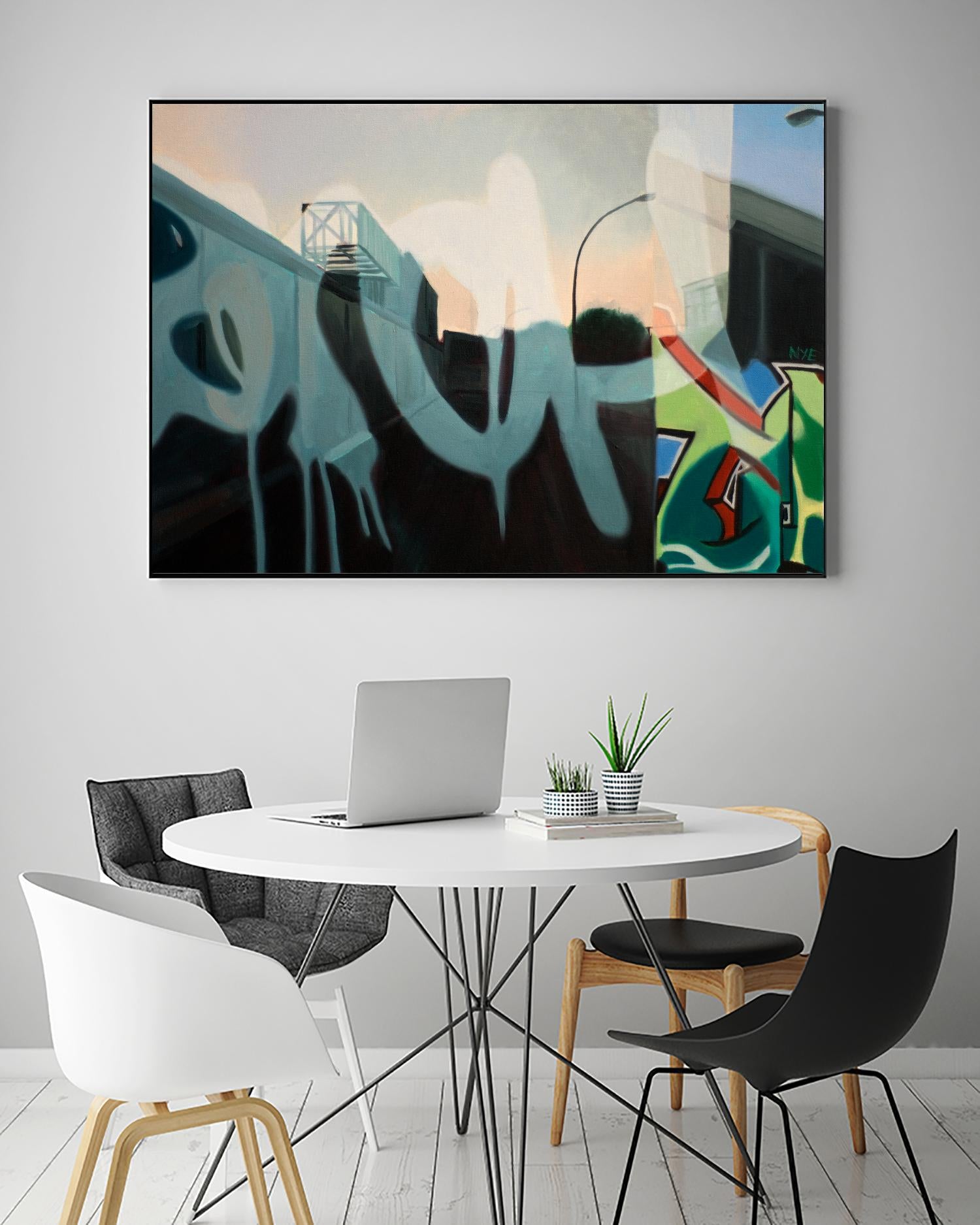 Insurgent Reminder by James Nye on GIANT ART - blue street art graffiti