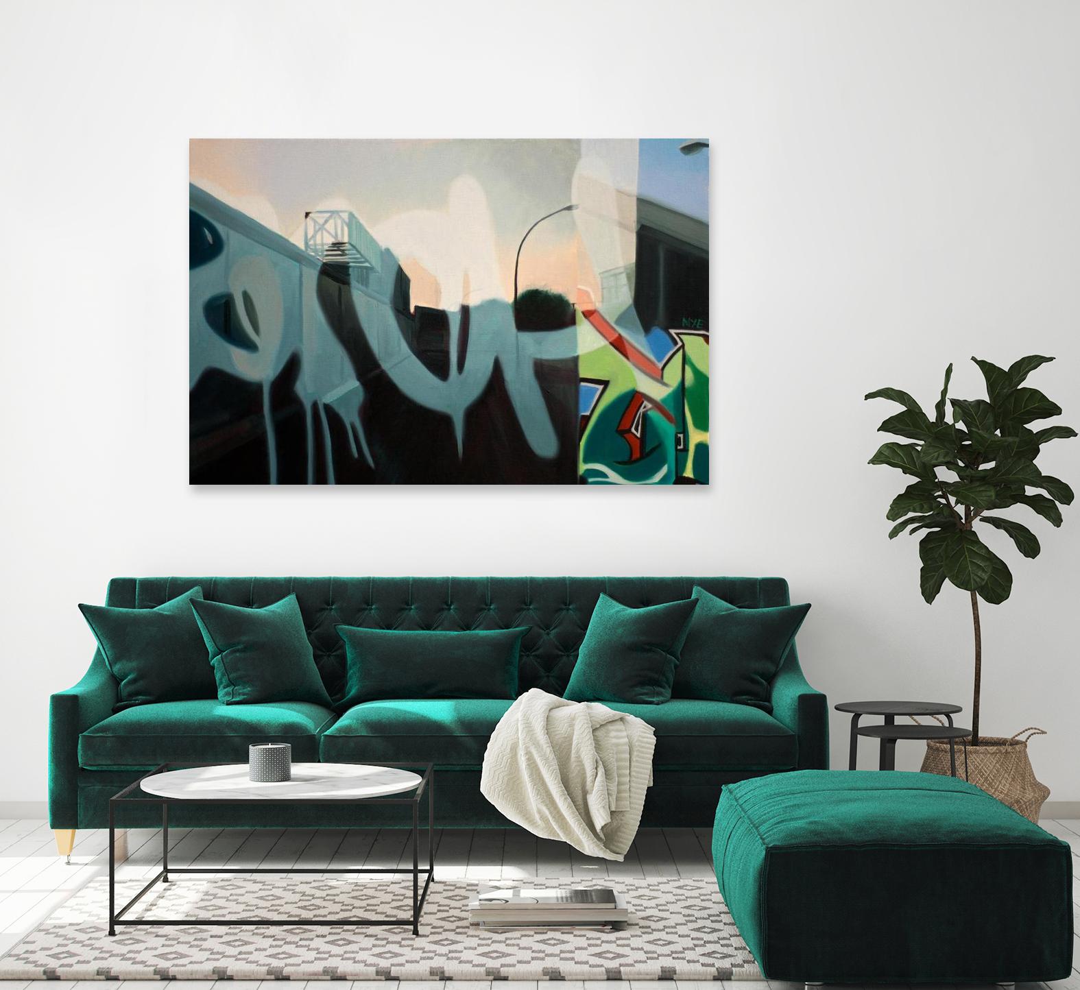 Insurgent Reminder by James Nye on GIANT ART - blue street art graffiti