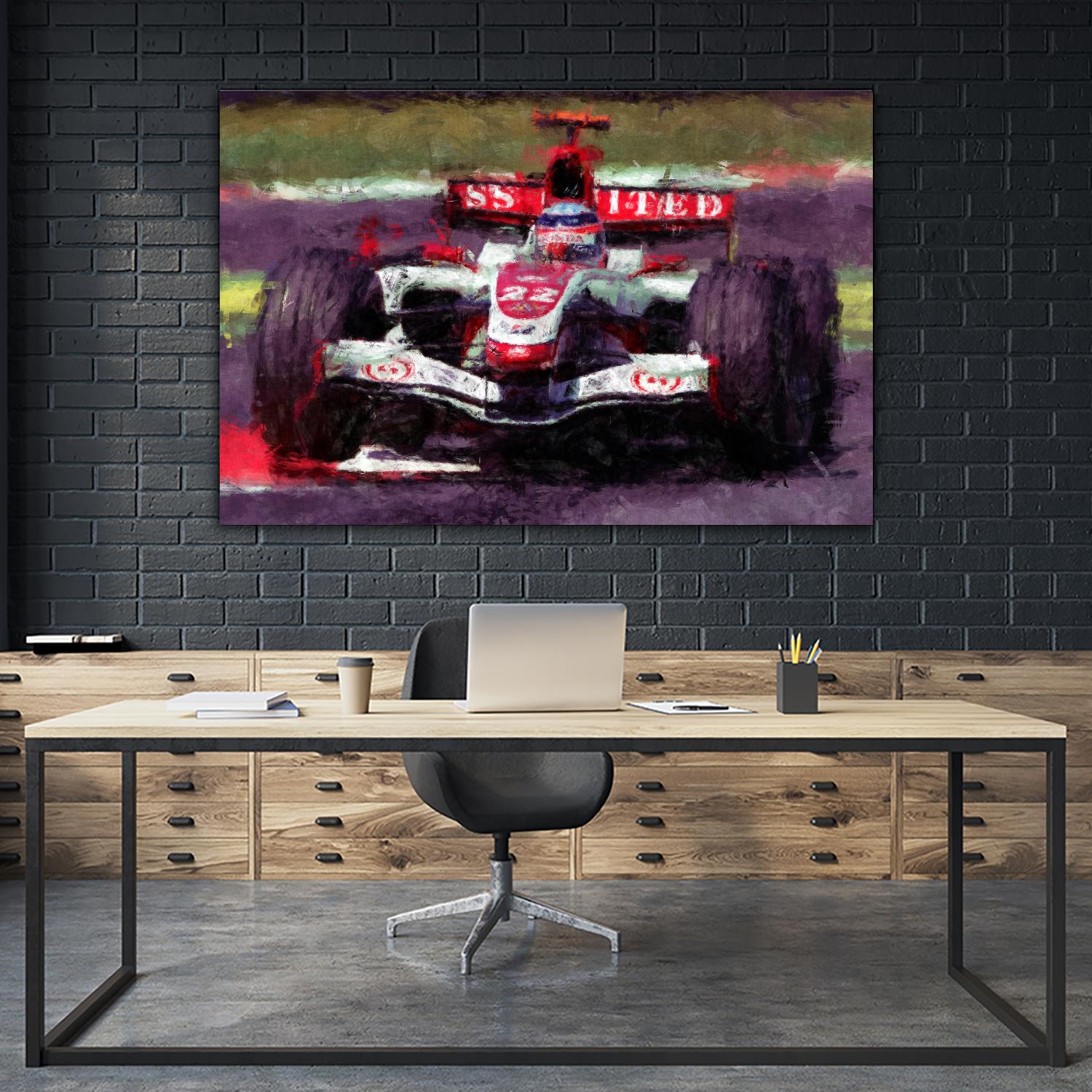 Formula 1 - I by Jean-François Dupuis on GIANT ART - red transportation automobile