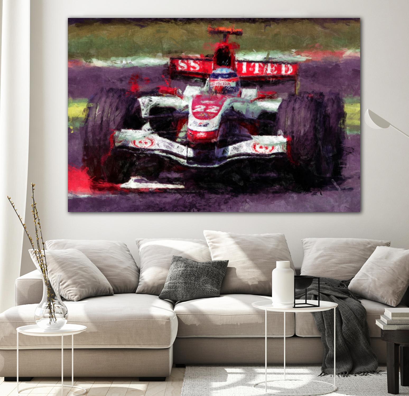 Formula 1 - I by Jean-François Dupuis on GIANT ART - red transportation automobile