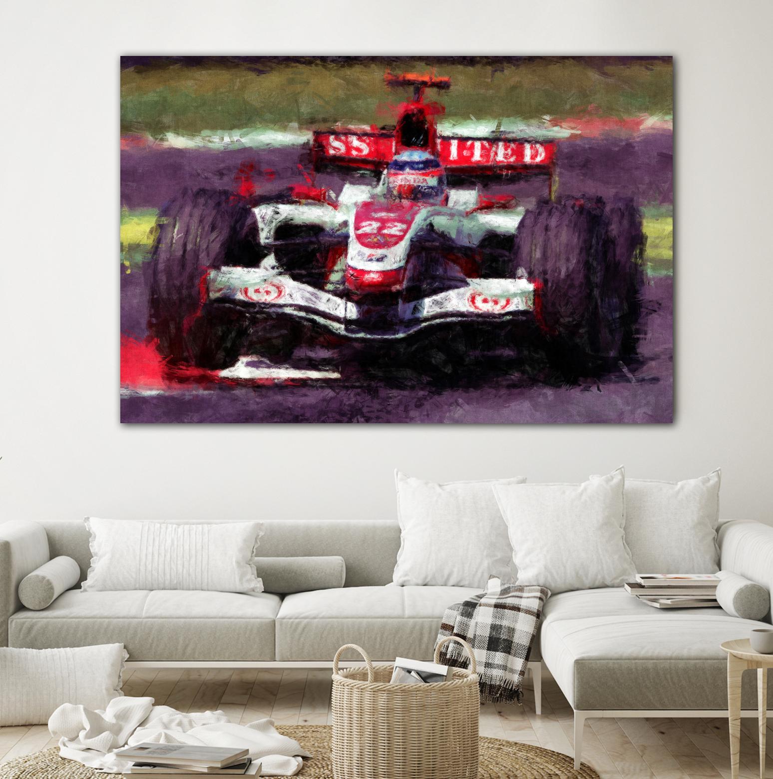 Formula 1 - I by Jean-François Dupuis on GIANT ART - red transportation automobile