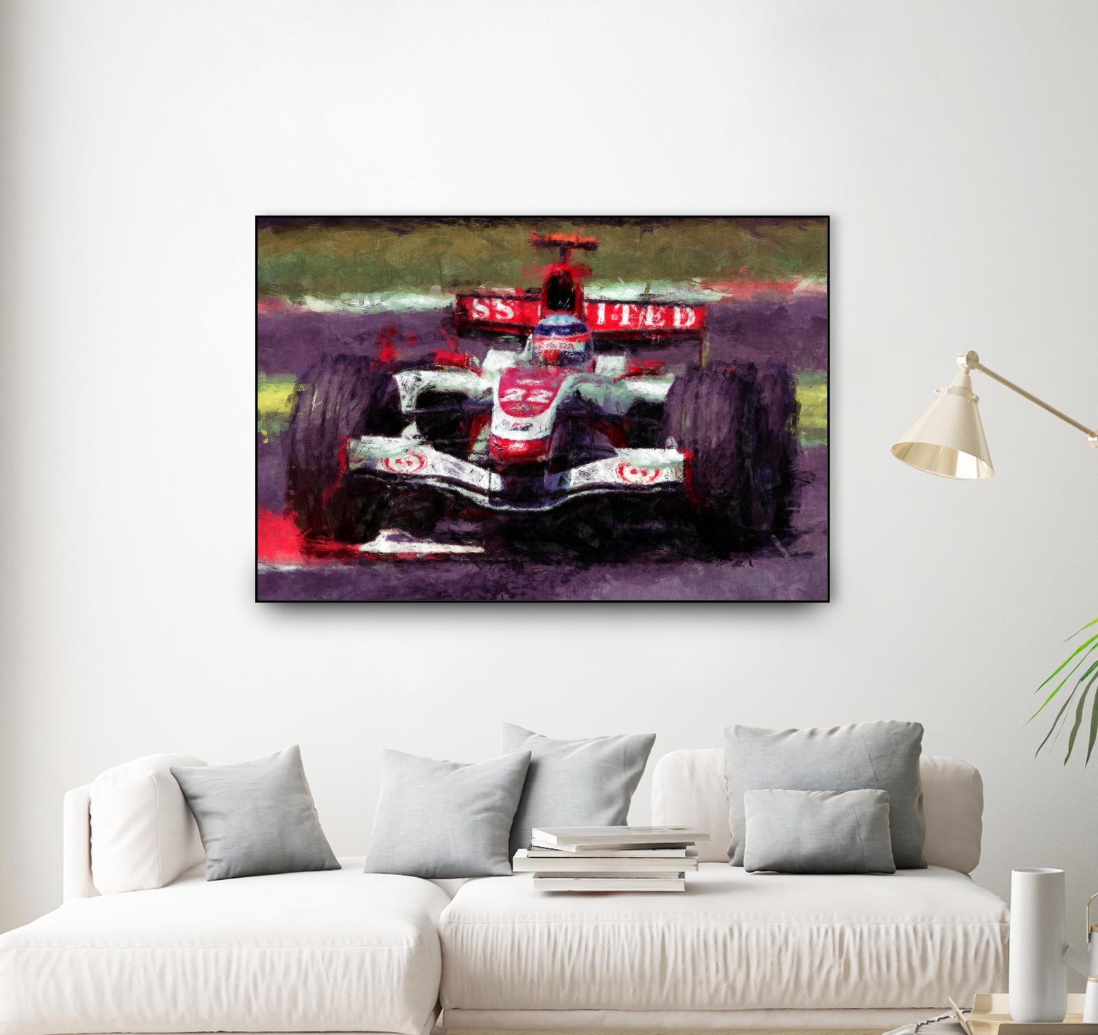 Formula 1 - I by Jean-François Dupuis on GIANT ART - red transportation automobile