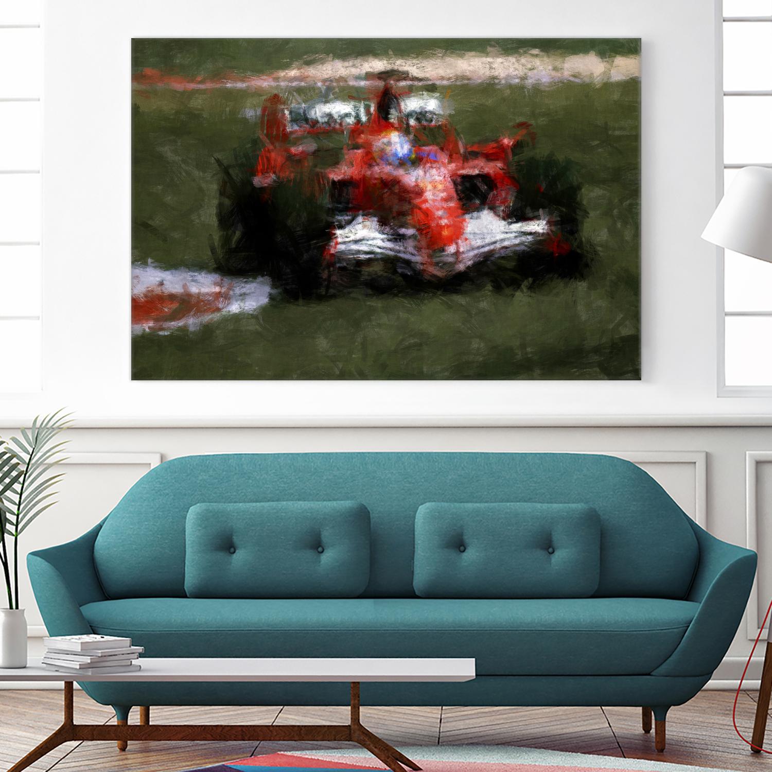 Formula 1 - II by Jean-François Dupuis on GIANT ART - red transportation automobile