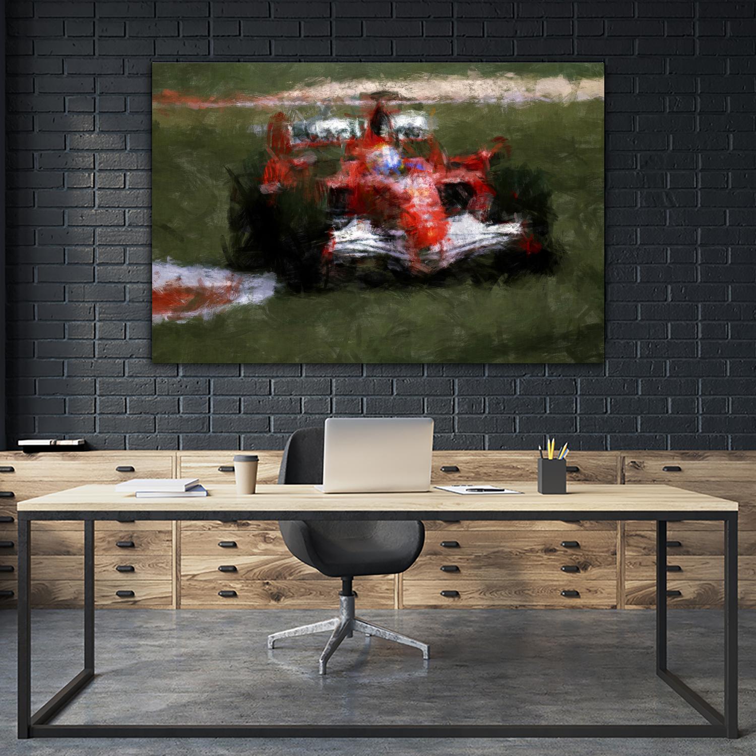 Formula 1 - II by Jean-François Dupuis on GIANT ART - red transportation automobile