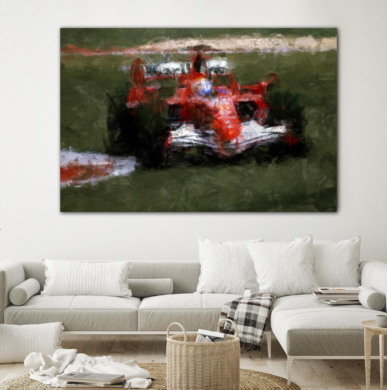 Formula 1 - II by Jean-François Dupuis on GIANT ART - red transportation automobile