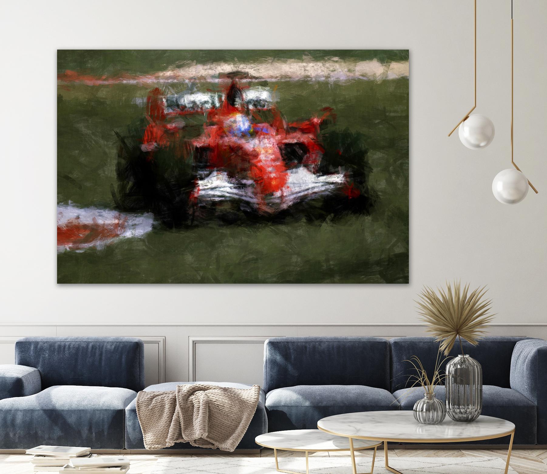 Formula 1 - II by Jean-François Dupuis on GIANT ART - red transportation automobile