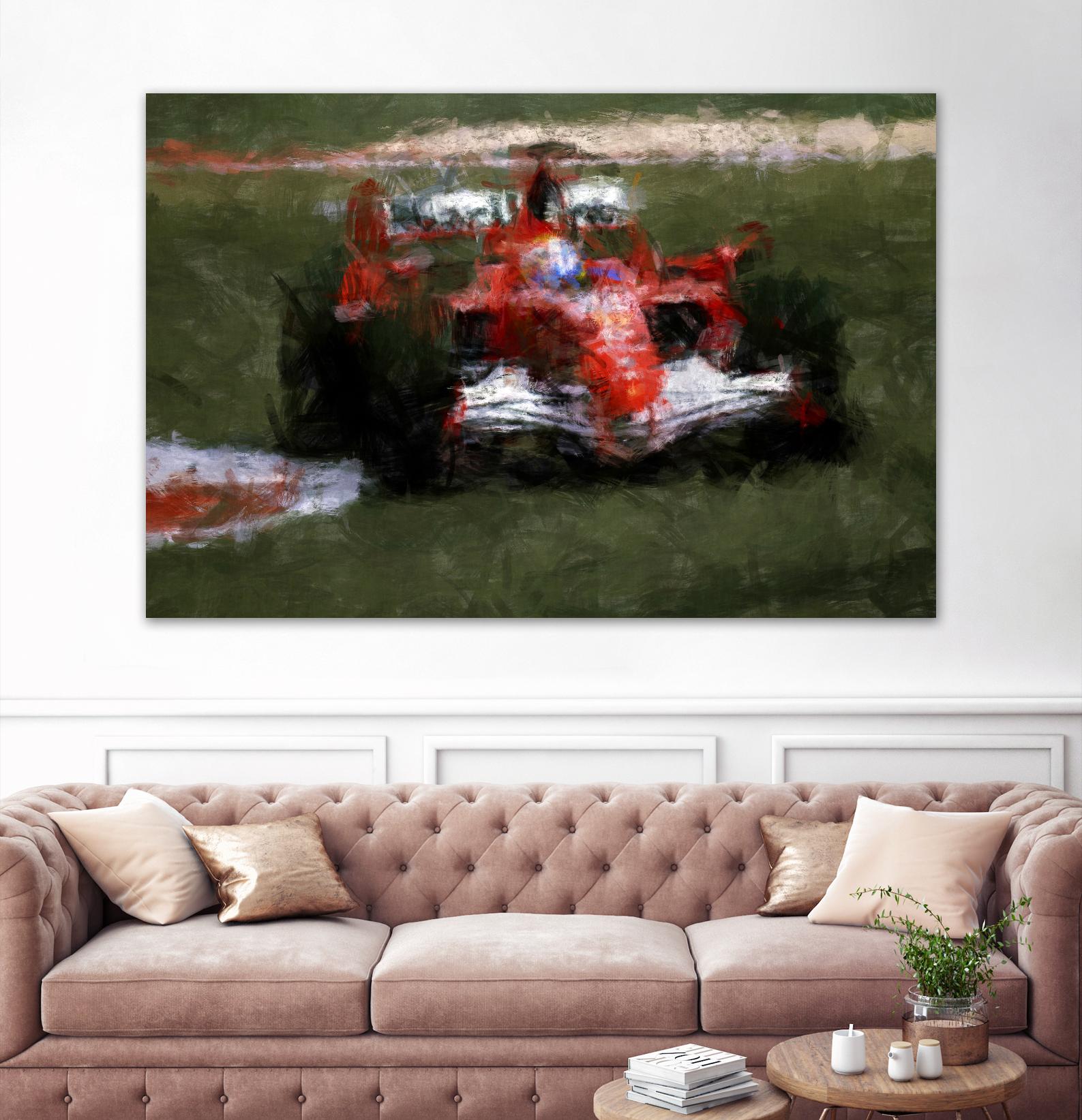 Formula 1 - II by Jean-François Dupuis on GIANT ART - red transportation automobile