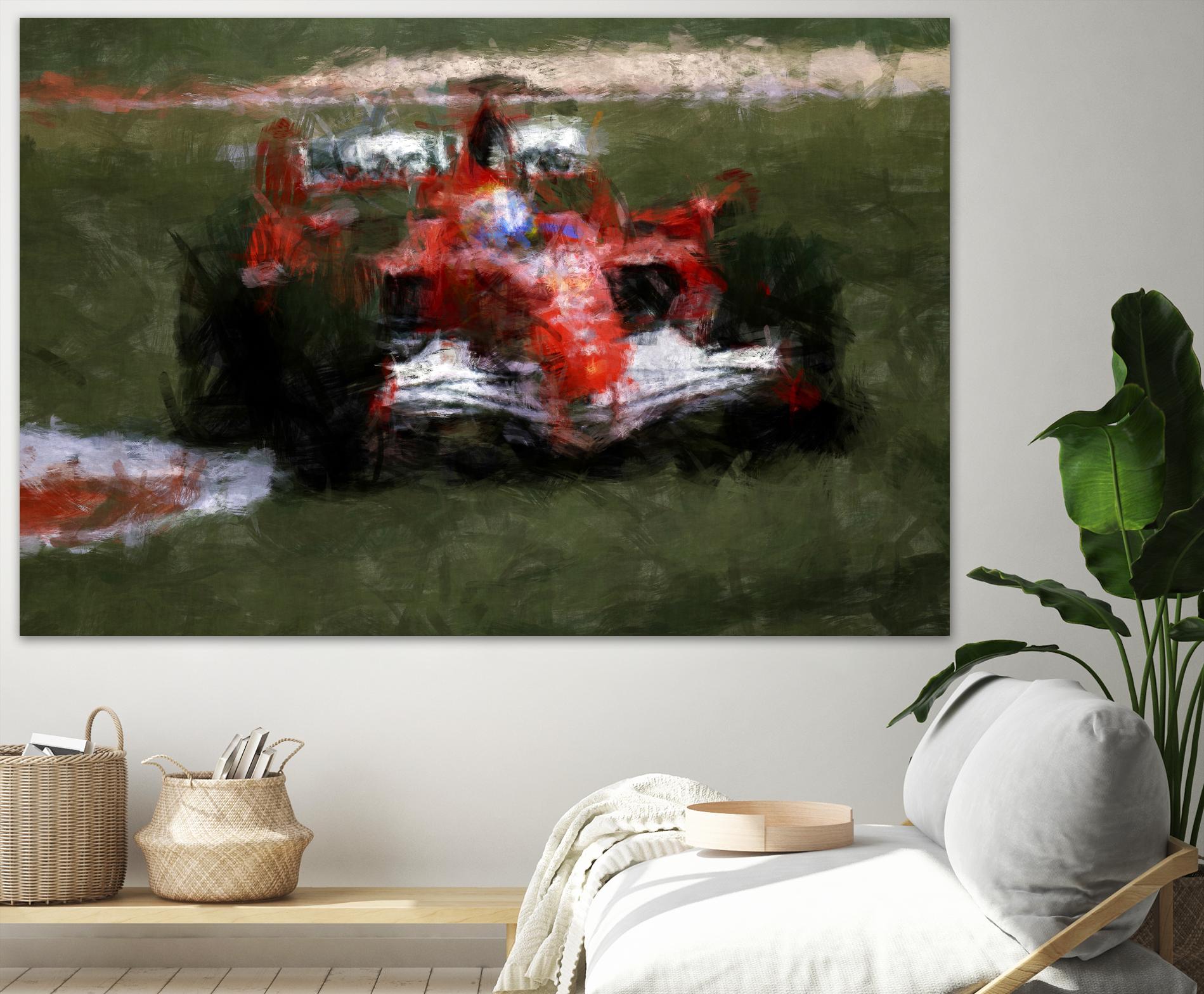 Formula 1 - II by Jean-François Dupuis on GIANT ART - red transportation automobile