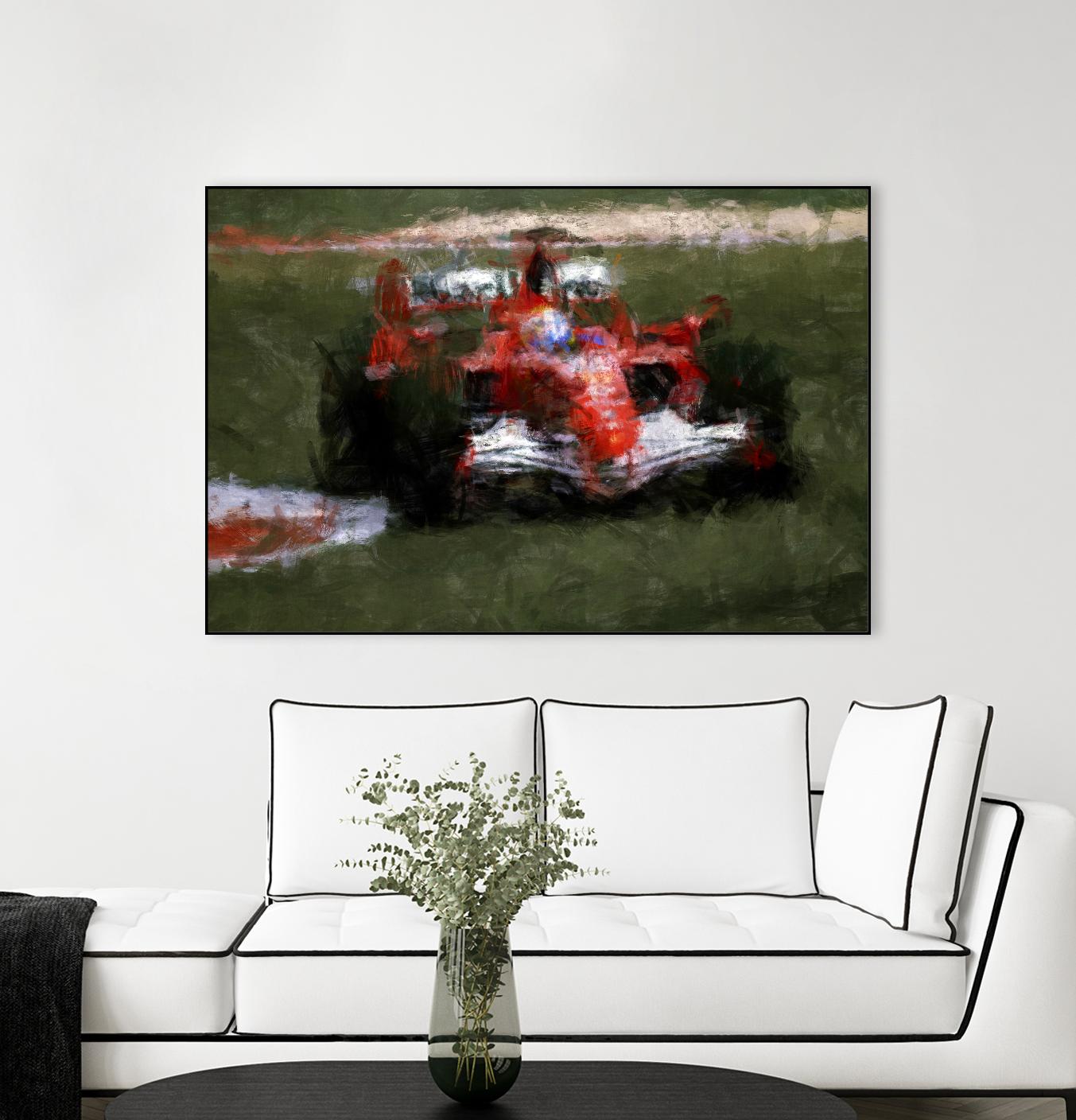 Formula 1 - II by Jean-François Dupuis on GIANT ART - red transportation automobile