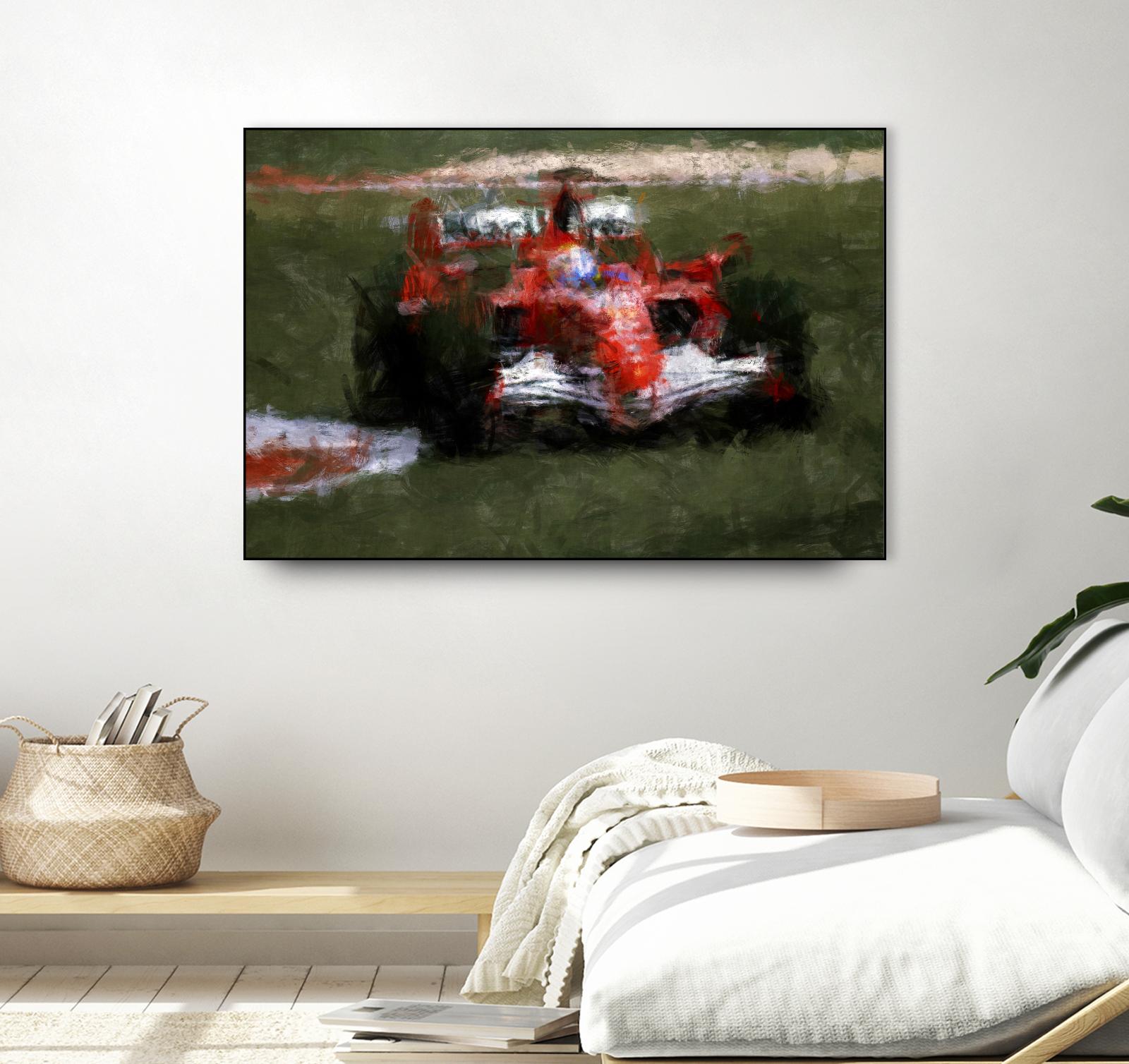 Formula 1 - II by Jean-François Dupuis on GIANT ART - red transportation automobile