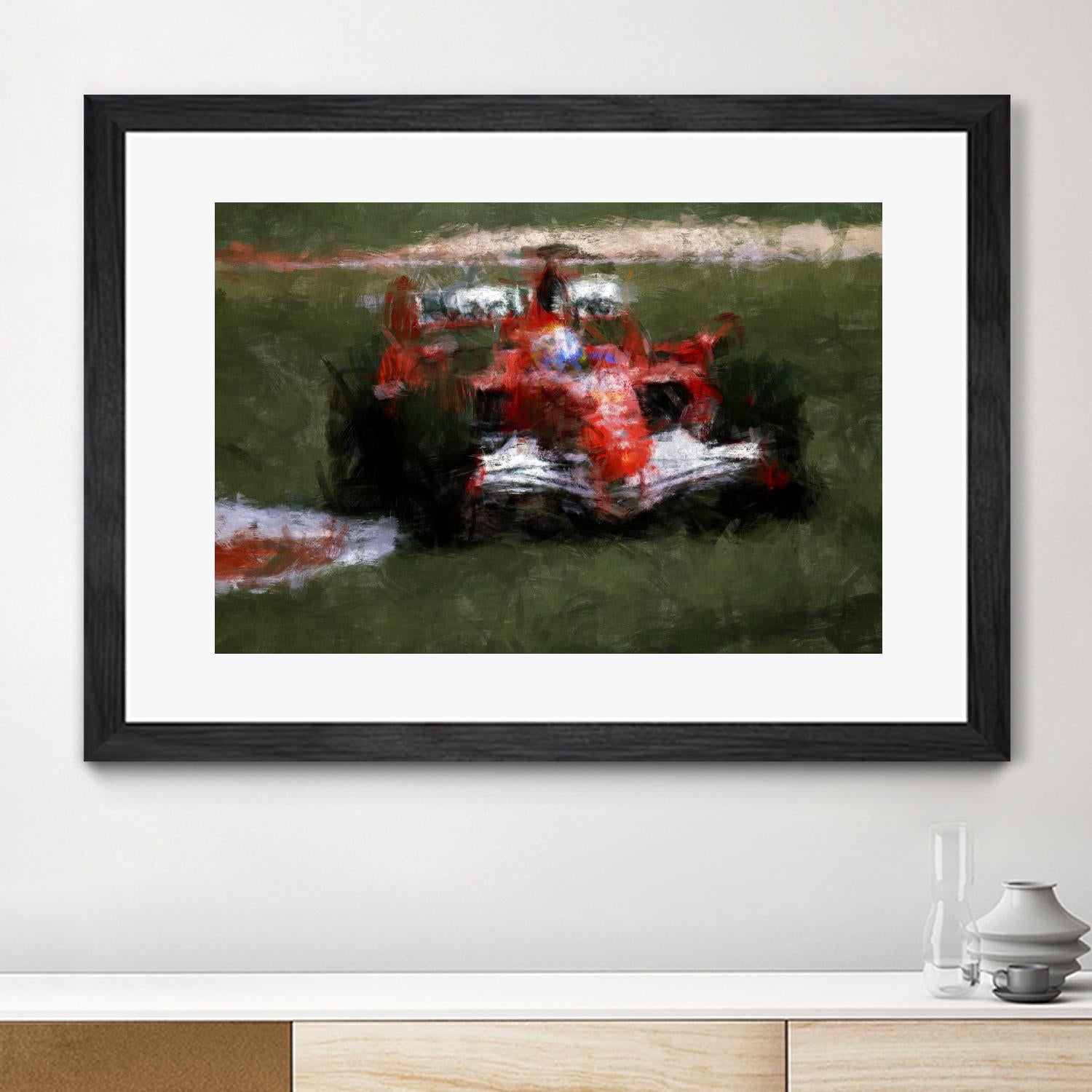 Formula 1 - II by Jean-François Dupuis on GIANT ART - red transportation automobile