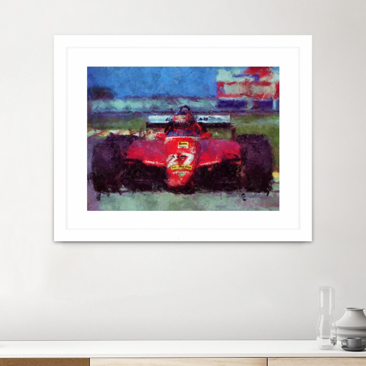 Formula 1 - IV by Jean-François Dupuis on GIANT ART - red transportation automobile