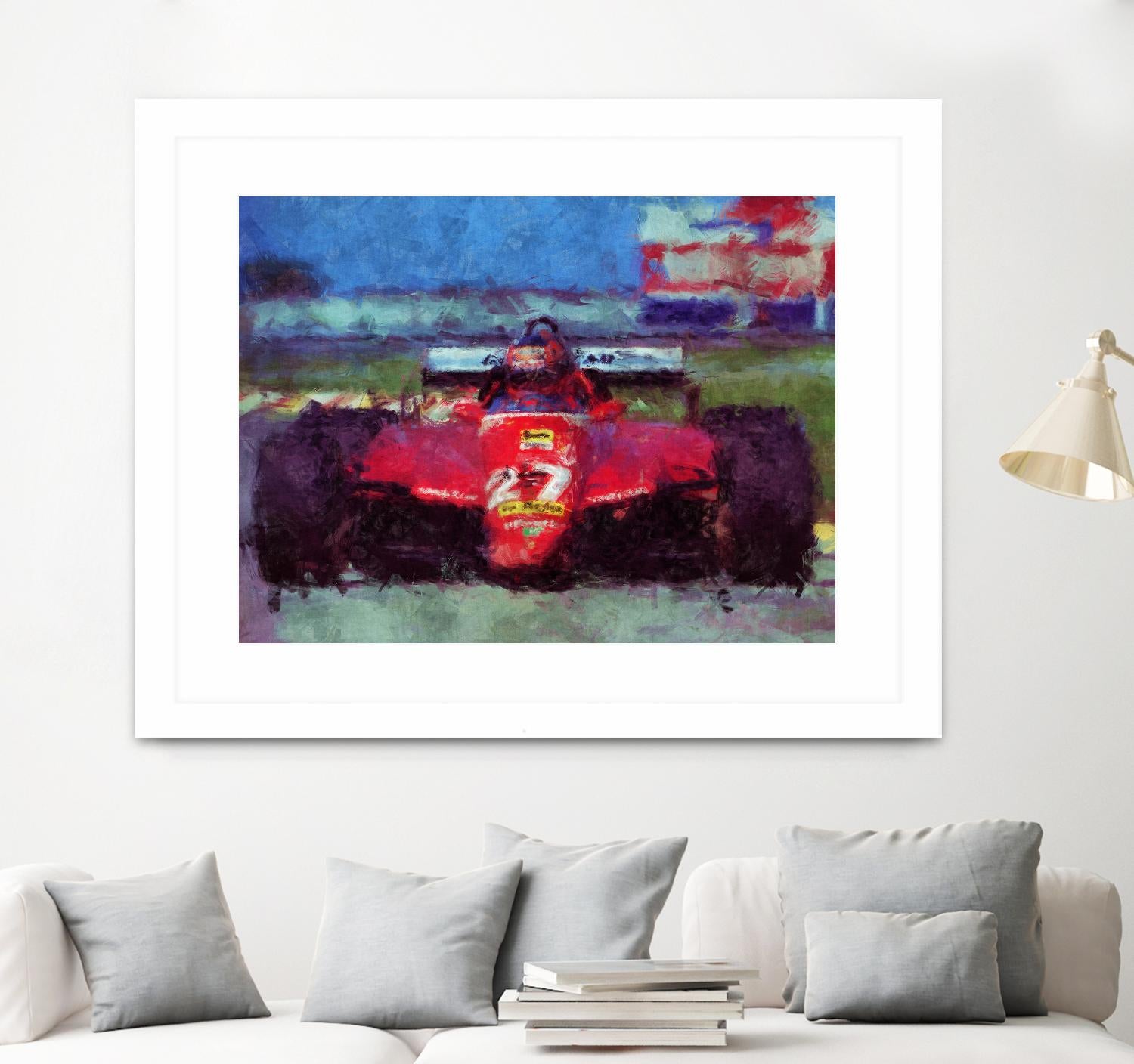 Formula 1 - IV by Jean-François Dupuis on GIANT ART - red transportation automobile