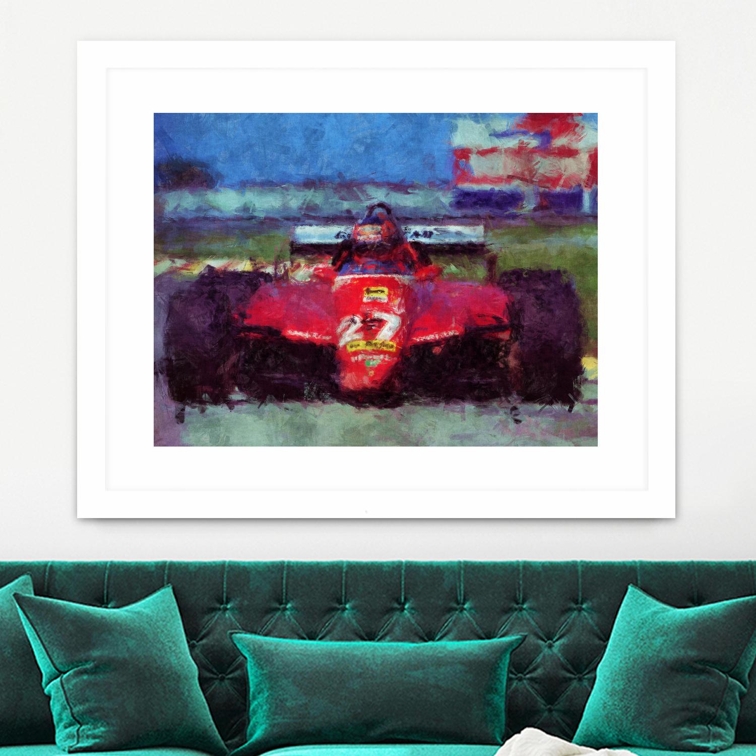 Formula 1 - IV by Jean-François Dupuis on GIANT ART - red transportation automobile