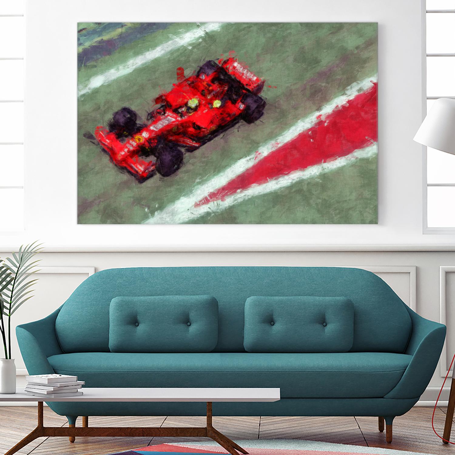 Formula 1 - V by Jean-François Dupuis on GIANT ART - red transportation automobile