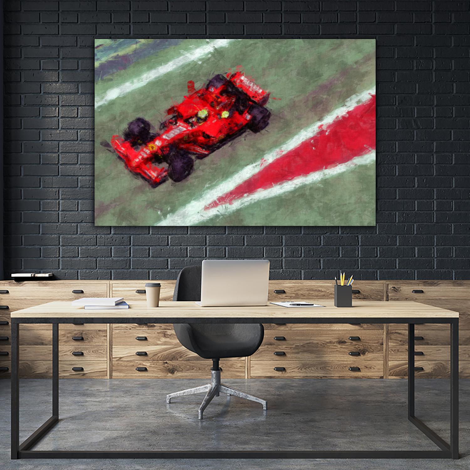 Formula 1 - V by Jean-François Dupuis on GIANT ART - red transportation automobile