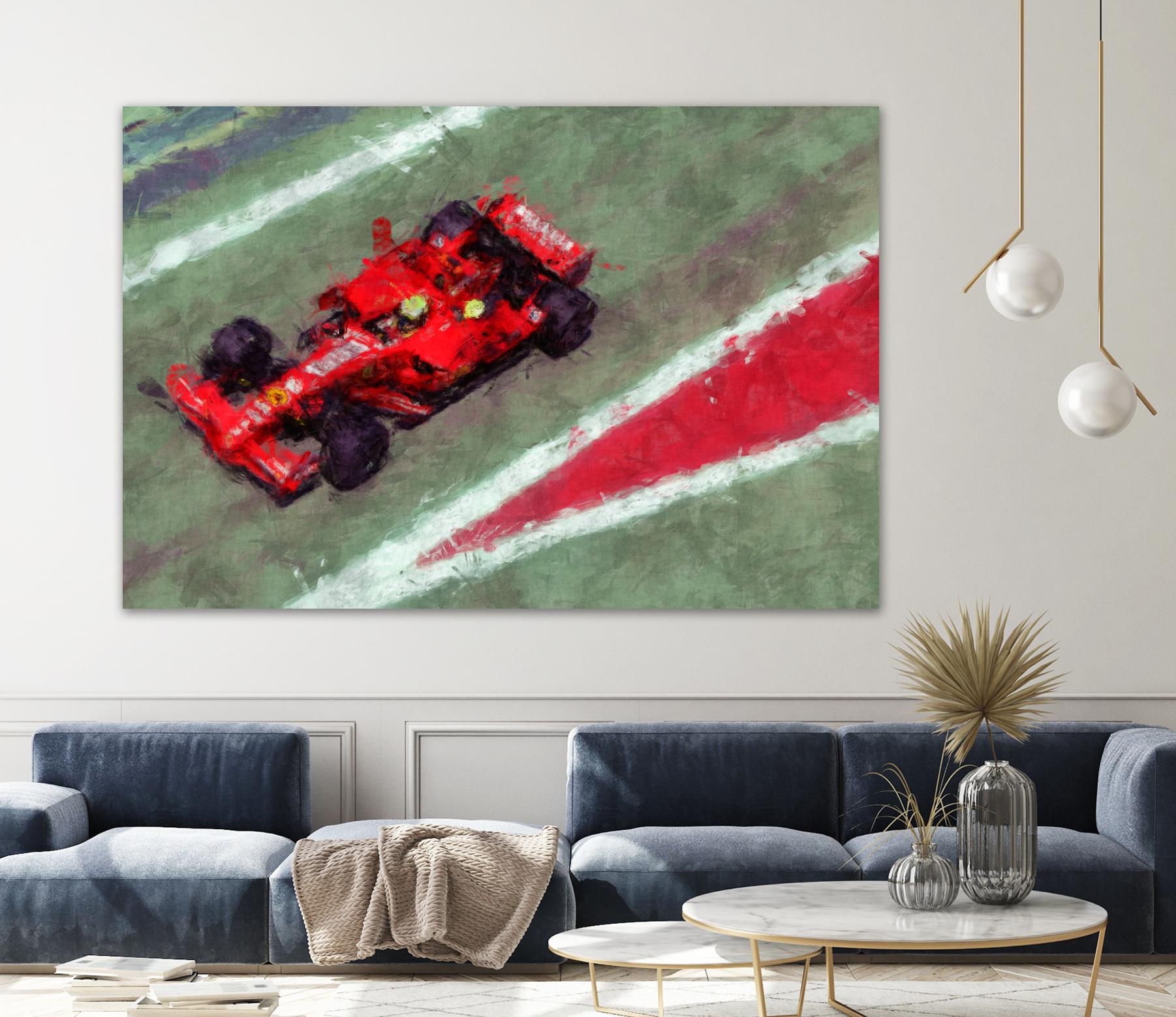 Formula 1 - V by Jean-François Dupuis on GIANT ART - red transportation automobile
