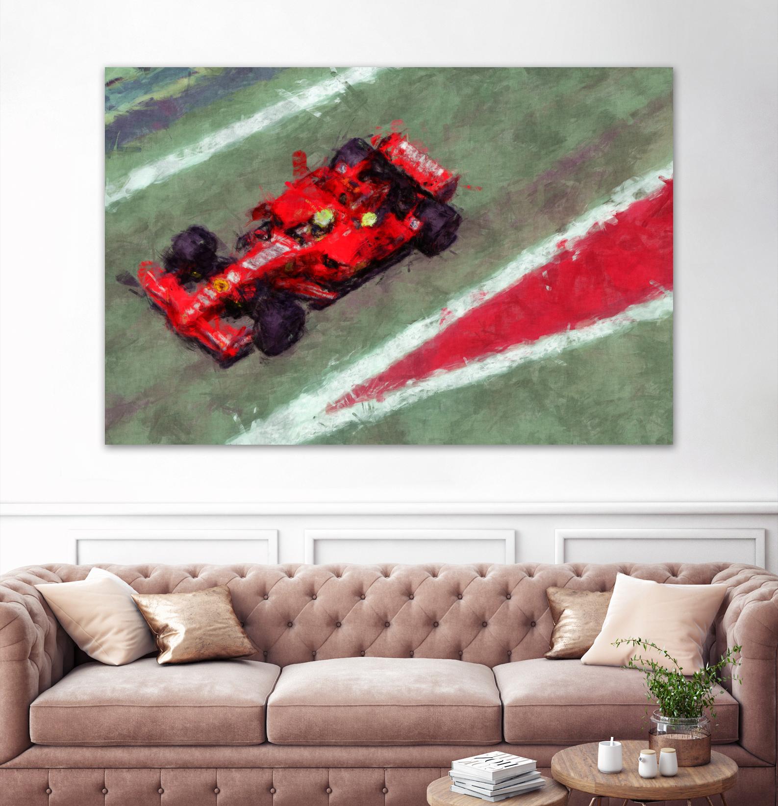 Formula 1 - V by Jean-François Dupuis on GIANT ART - red transportation automobile