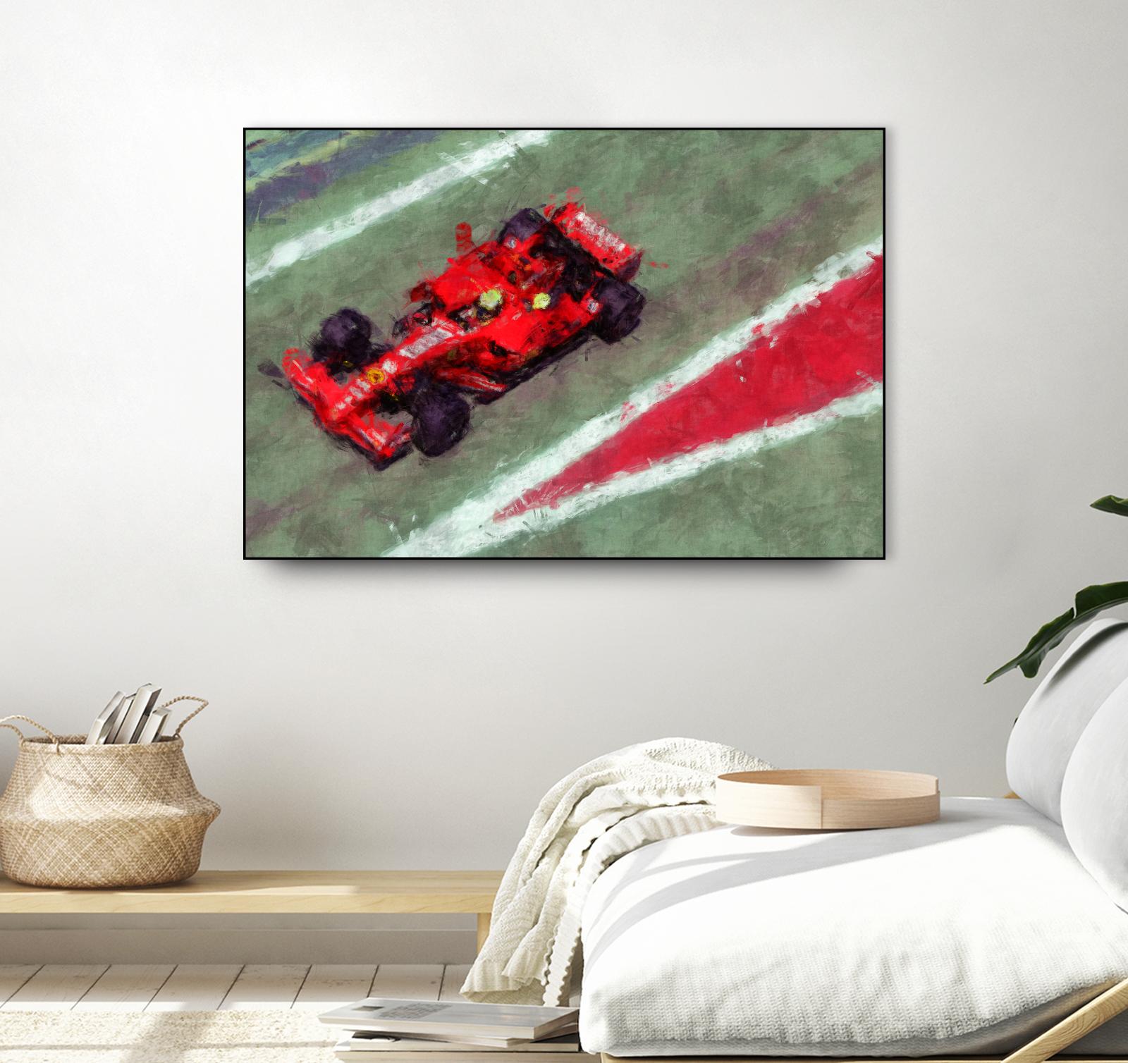 Formula 1 - V by Jean-François Dupuis on GIANT ART - red transportation automobile