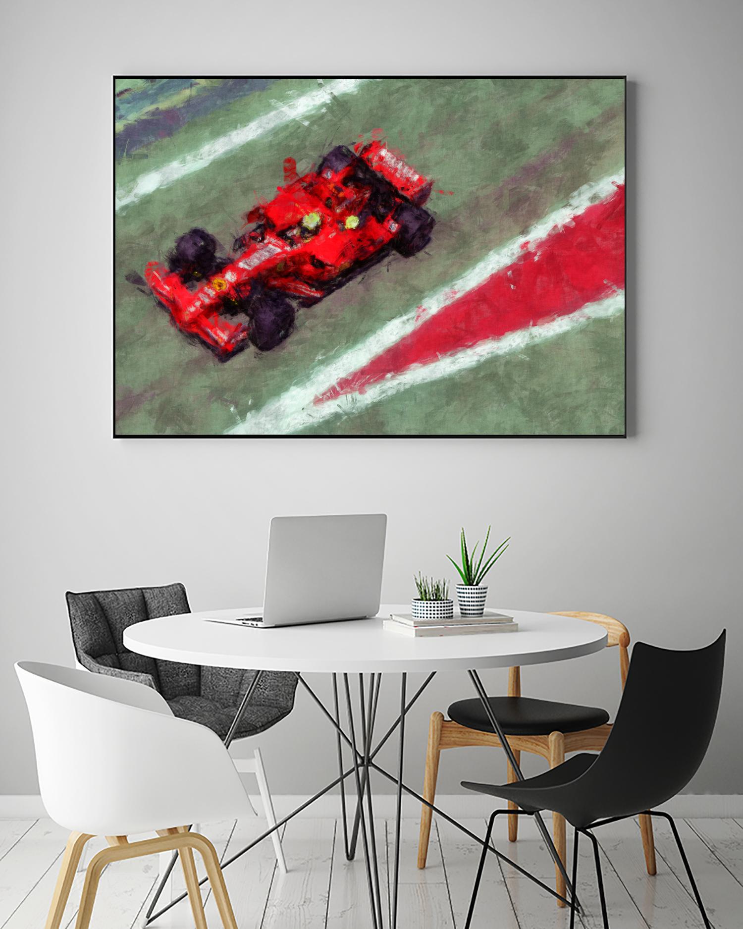 Formula 1 - V by Jean-François Dupuis on GIANT ART - red transportation automobile