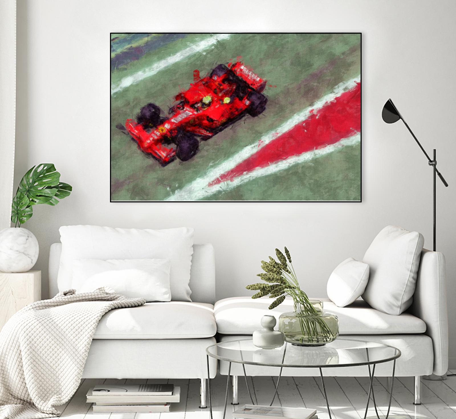 Formula 1 - V by Jean-François Dupuis on GIANT ART - red transportation automobile