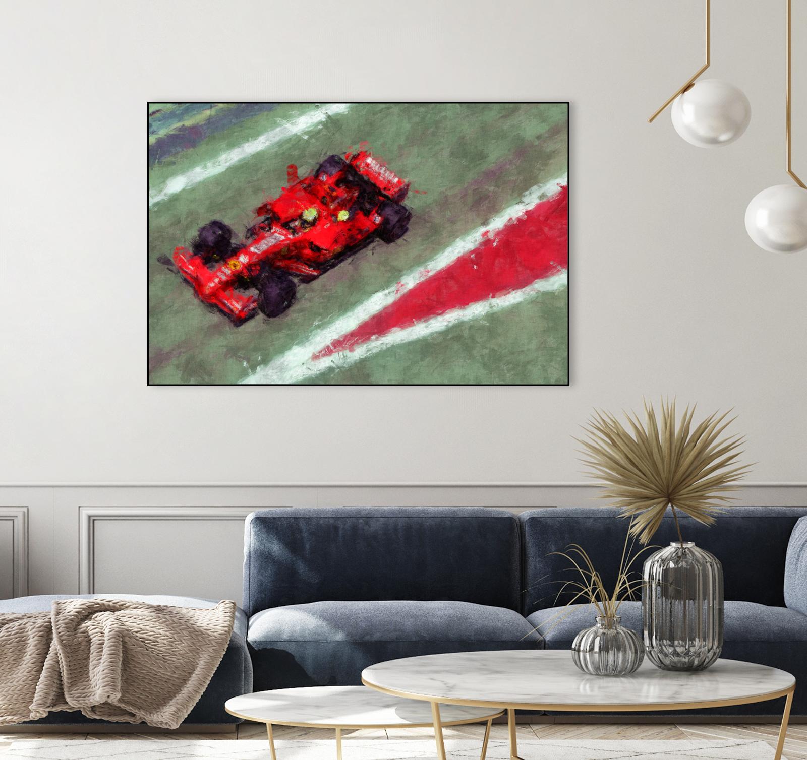 Formula 1 - V by Jean-François Dupuis on GIANT ART - red transportation automobile