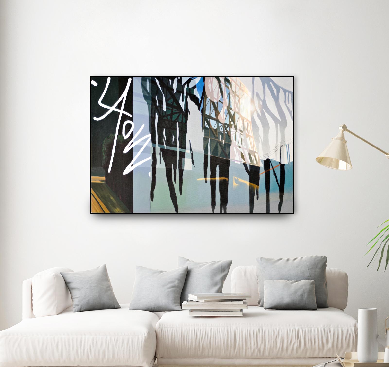 Transparent Spell by James Nye on GIANT ART - black street art canadian artists