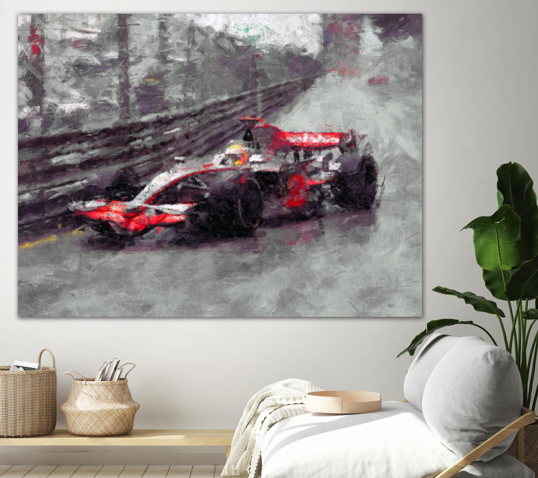 Formula 1 - VII by Jean-François Dupuis on GIANT ART - red transportation automobile