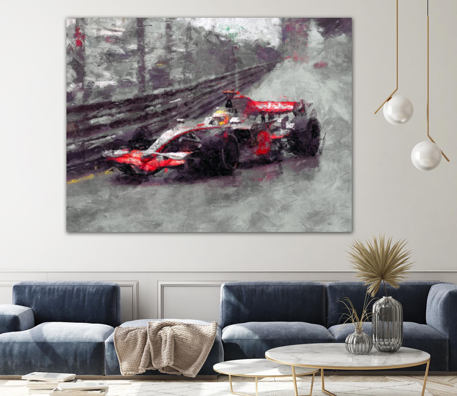 Formula 1 - VII by Jean-François Dupuis on GIANT ART - red transportation automobile