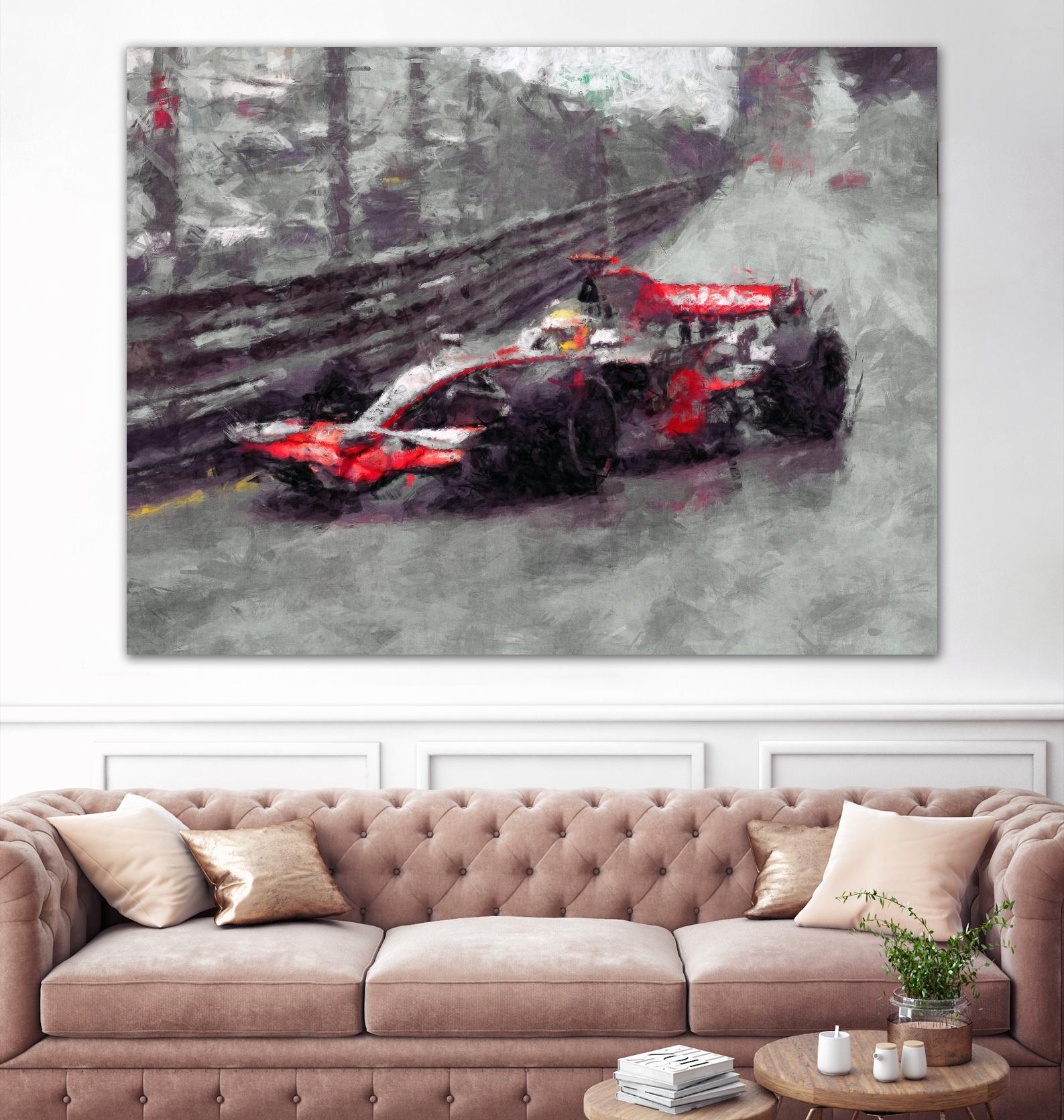 Formula 1 - VII by Jean-François Dupuis on GIANT ART - red transportation automobile