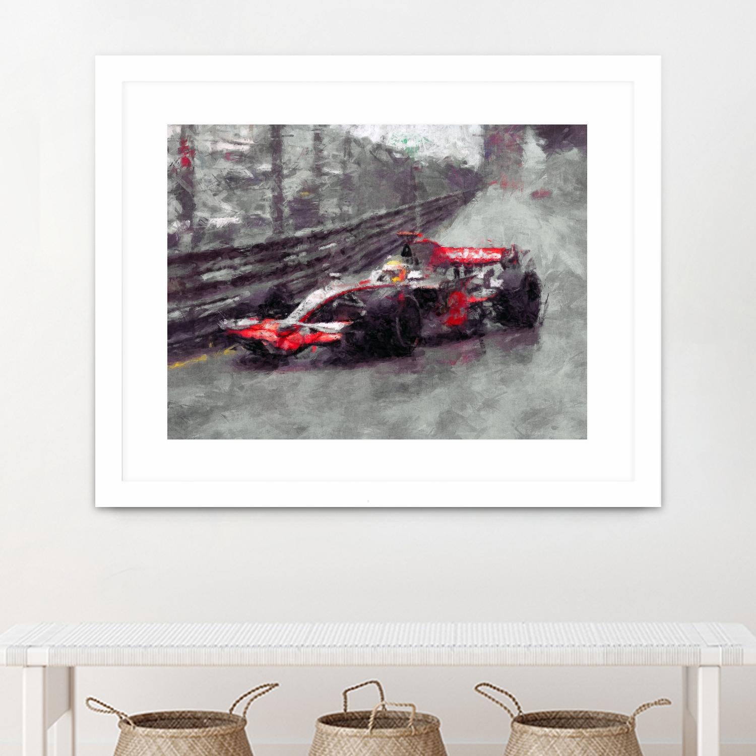 Formula 1 - VII by Jean-François Dupuis on GIANT ART - red transportation automobile