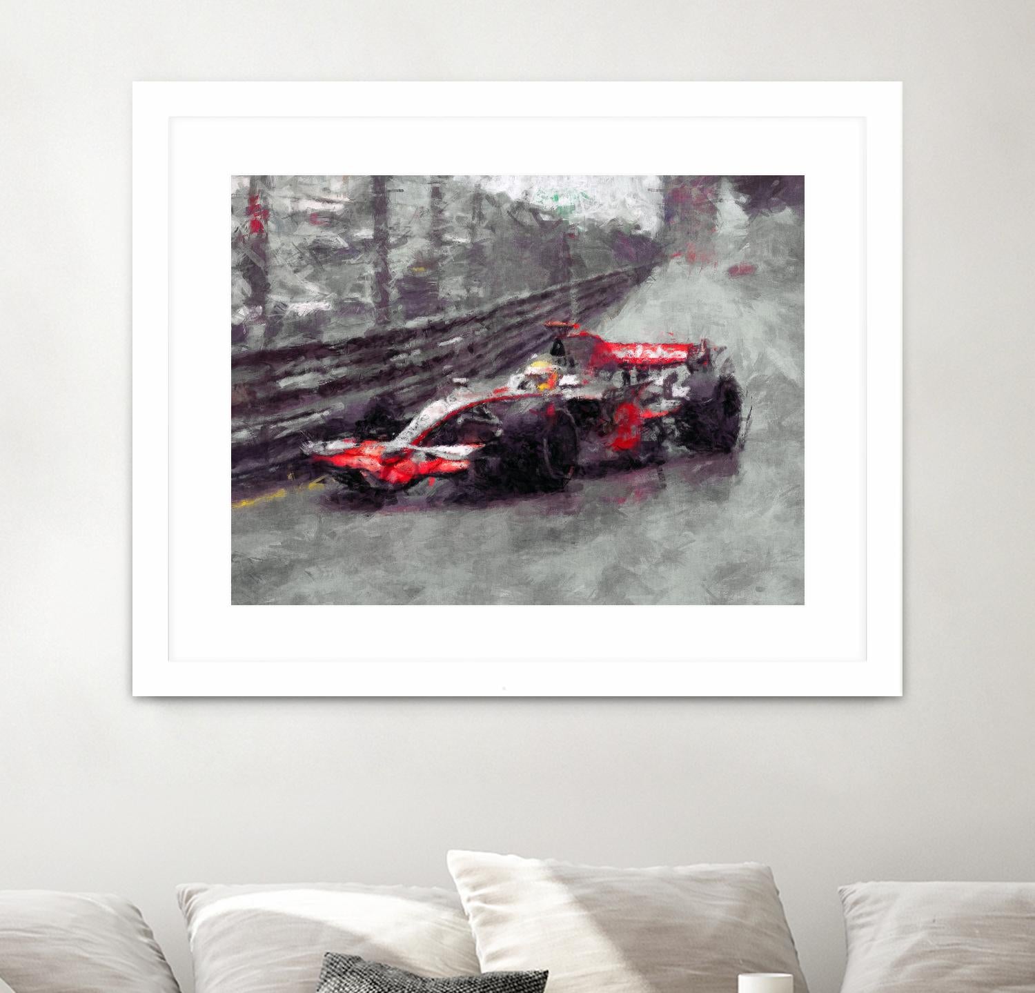 Formula 1 - VII by Jean-François Dupuis on GIANT ART - red transportation automobile