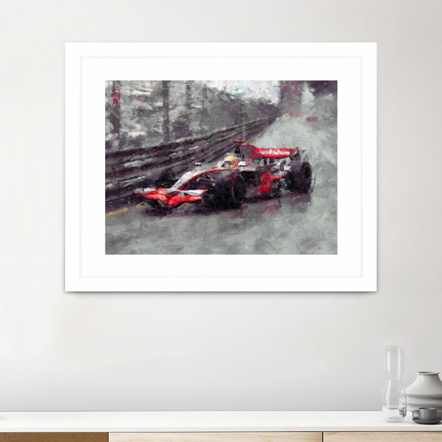 Formula 1 - VII by Jean-François Dupuis on GIANT ART - red transportation automobile