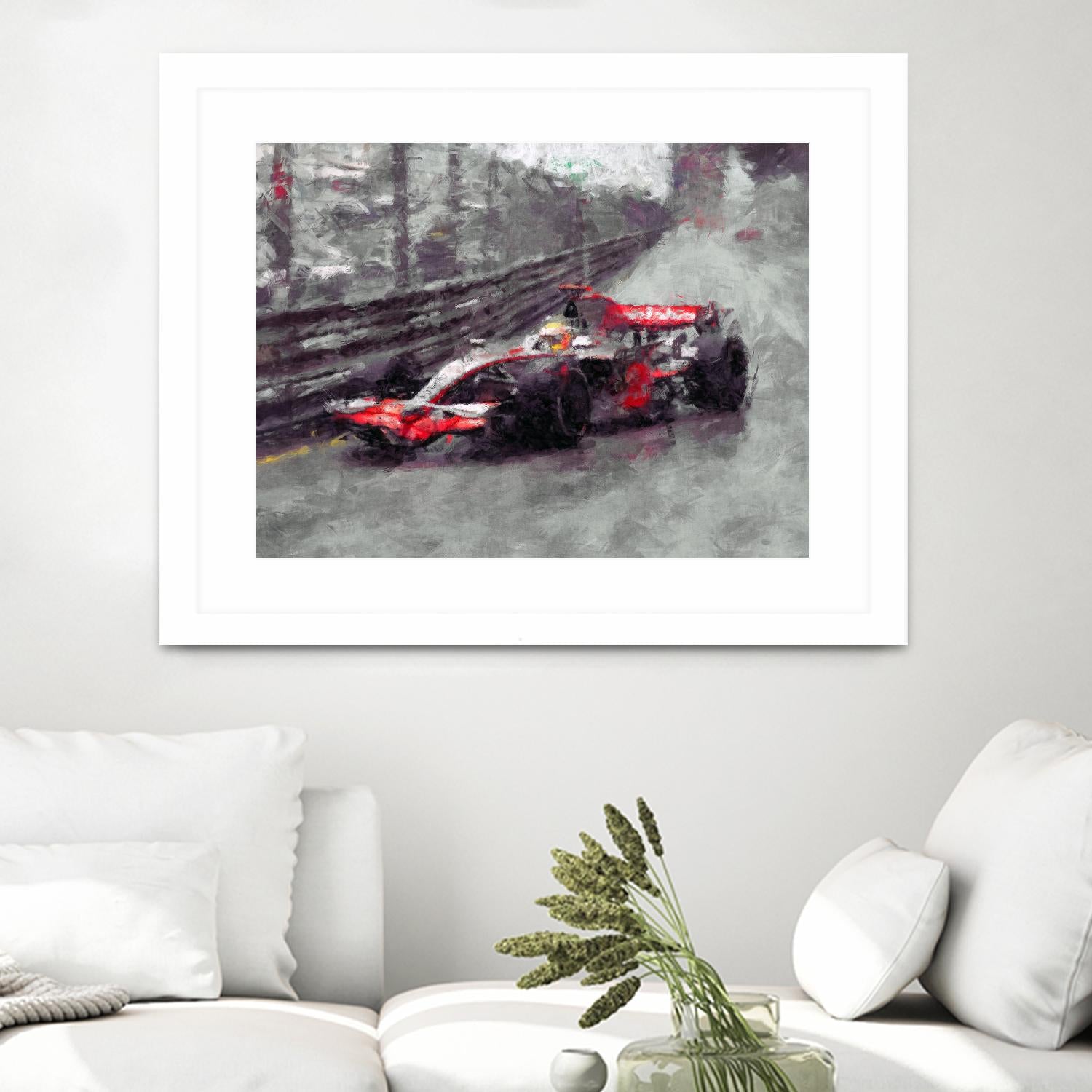 Formula 1 - VII by Jean-François Dupuis on GIANT ART - red transportation automobile