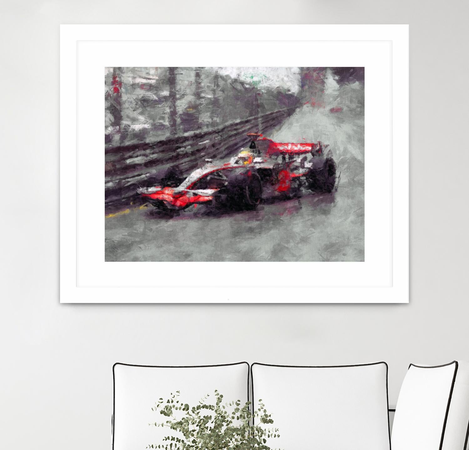 Formula 1 - VII by Jean-François Dupuis on GIANT ART - red transportation automobile