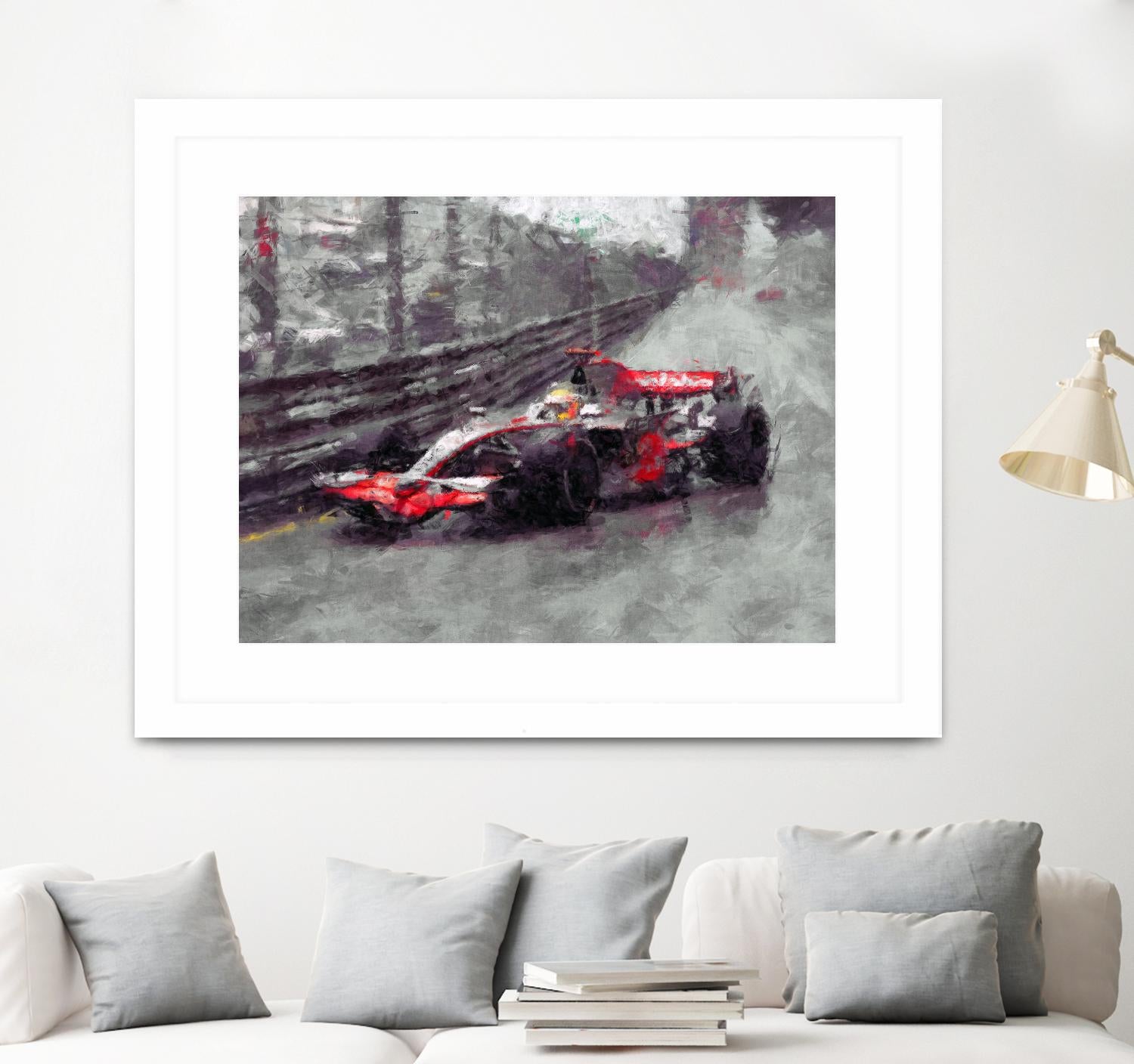 Formula 1 - VII by Jean-François Dupuis on GIANT ART - red transportation automobile