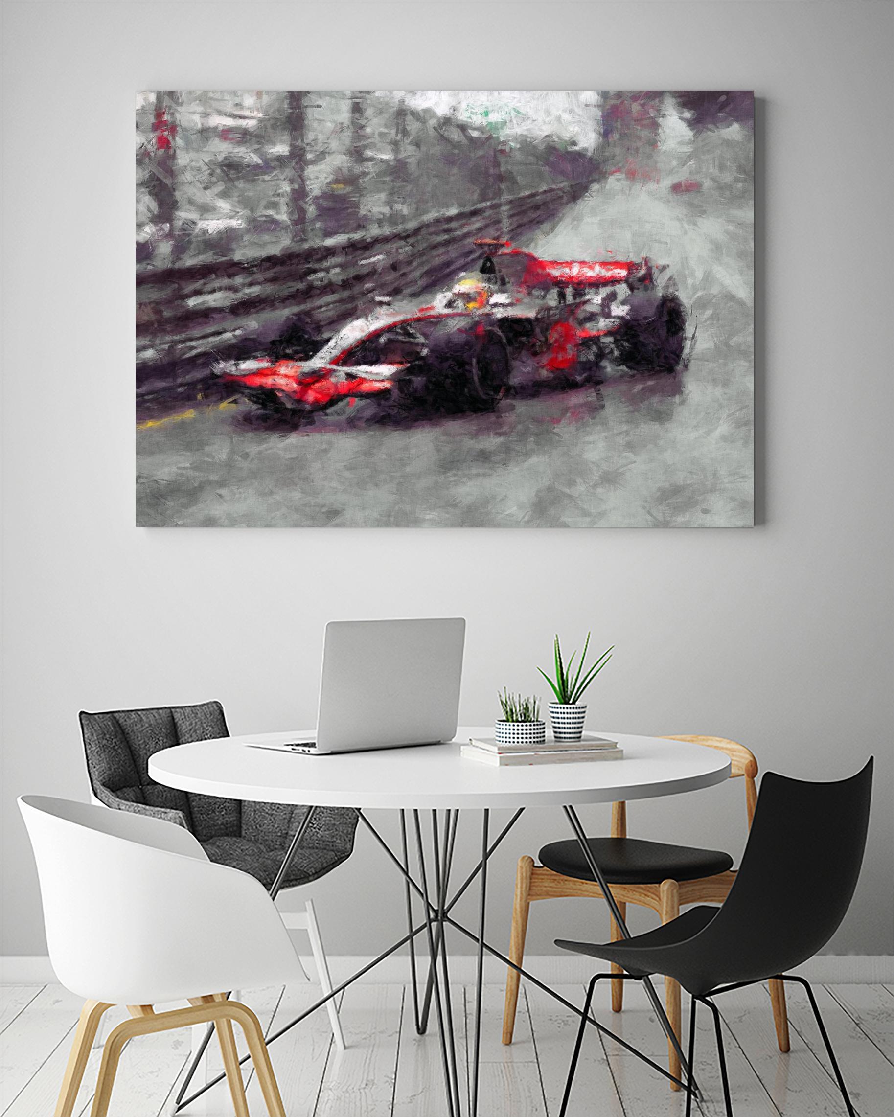 Formula 1 - VII by Jean-François Dupuis on GIANT ART - red transportation automobile