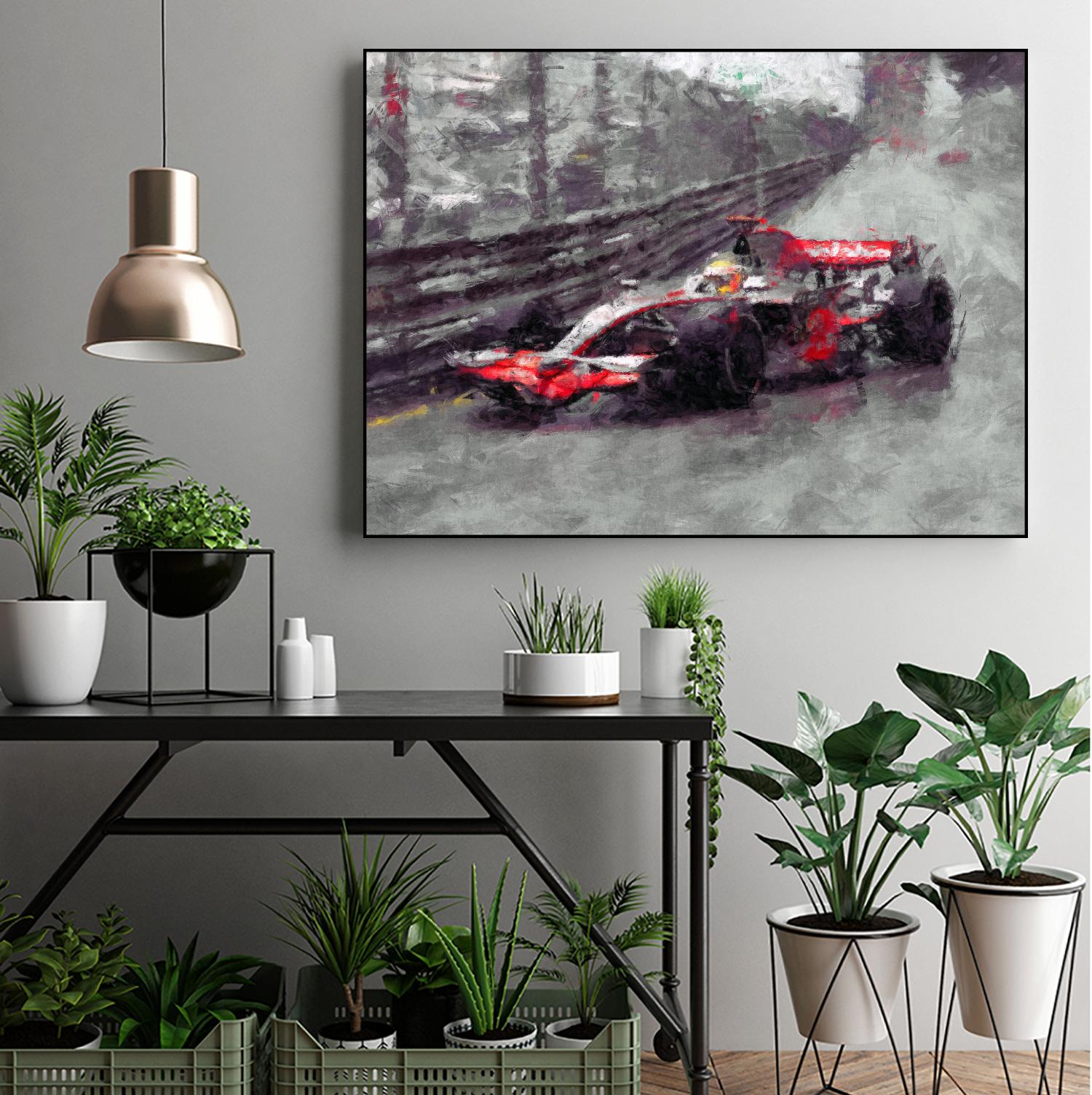 Formula 1 - VII by Jean-François Dupuis on GIANT ART - red transportation automobile