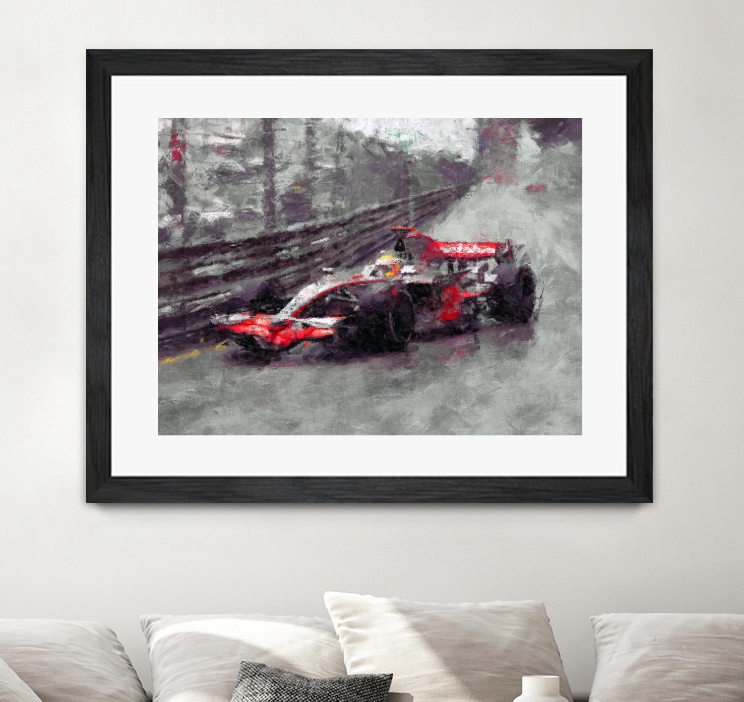Formula 1 - VII by Jean-François Dupuis on GIANT ART - red transportation automobile