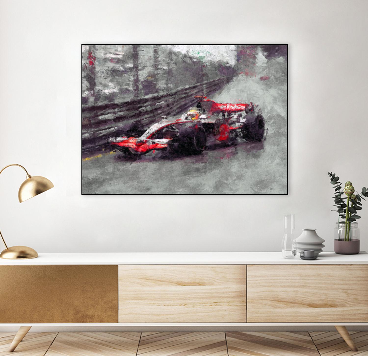 Formula 1 - VII by Jean-François Dupuis on GIANT ART - red transportation automobile