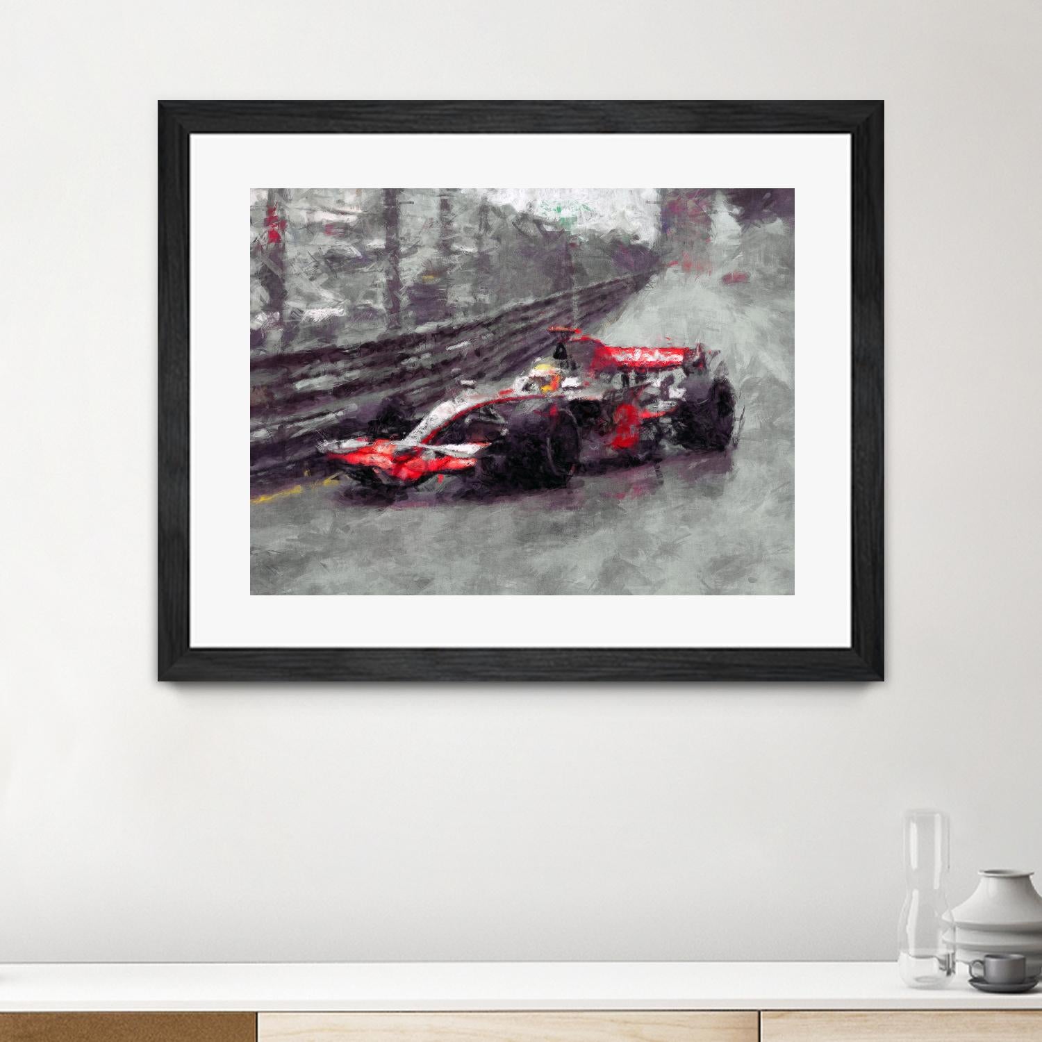 Formula 1 - VII by Jean-François Dupuis on GIANT ART - red transportation automobile