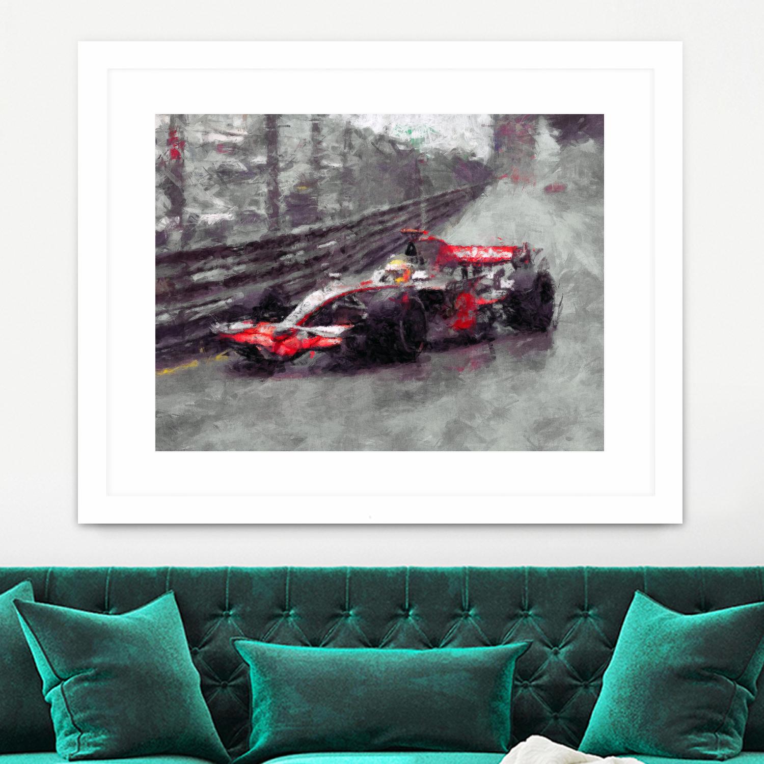 Formula 1 - VII by Jean-François Dupuis on GIANT ART - red transportation automobile